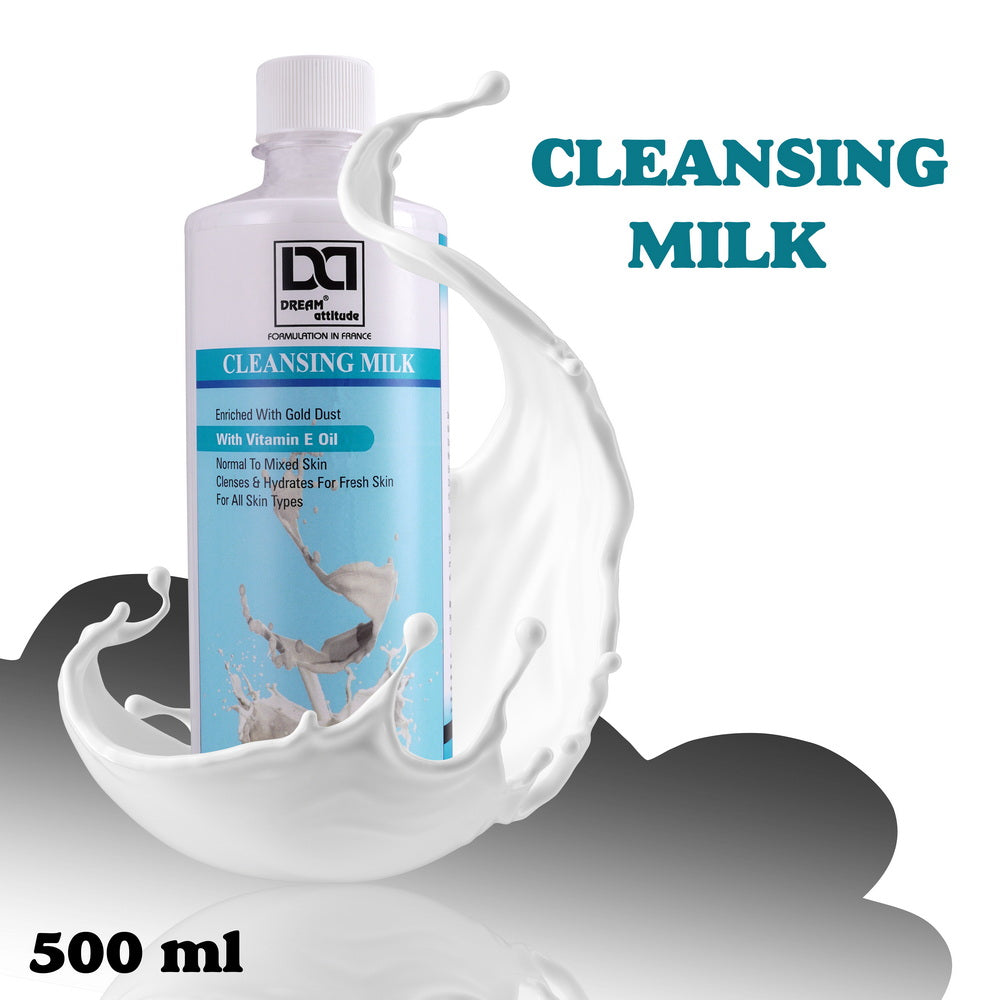 DREAM attitude Whitening Cleansing Milk: Brightening Skincare for Luminous Complexion [500ML] [1000ML]