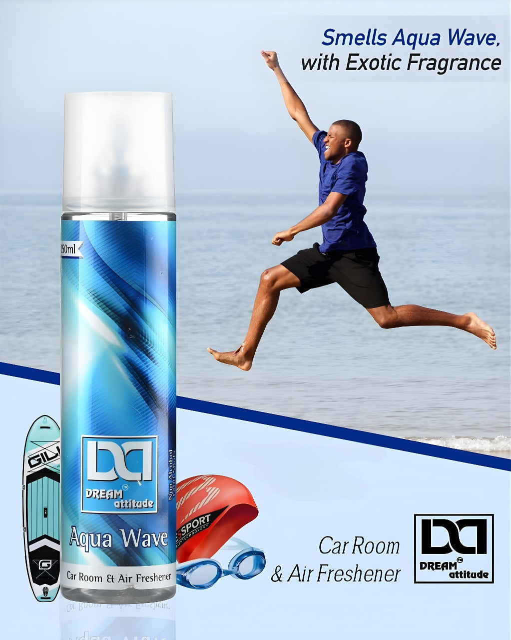 DREAM attitude Aqua Water Air Freshener: Revitalizing Vibes for Everyday Tranquility