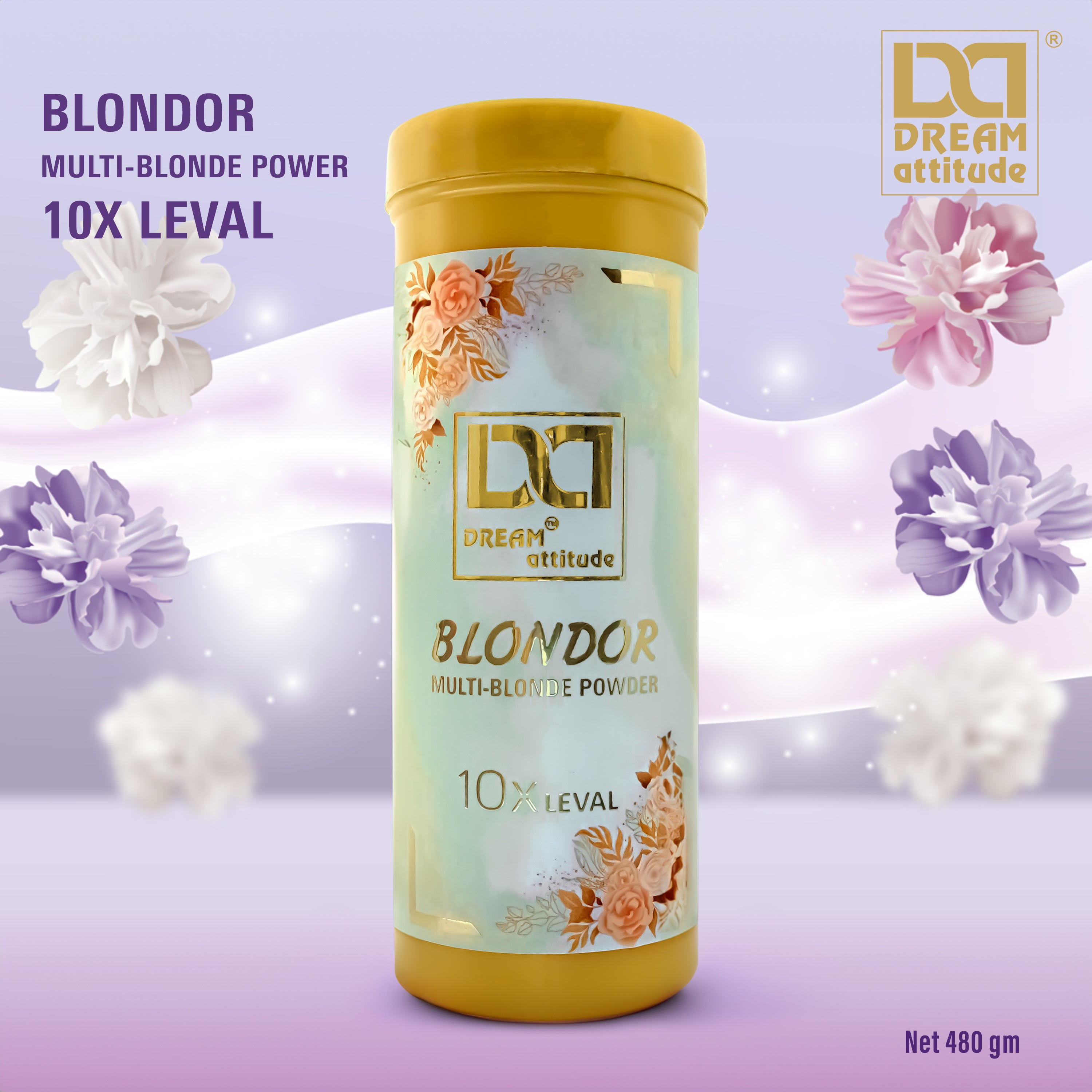 Dream Attitude Blondor Powder - Premium Formula for Flawless Blonde Transformations [480gm]