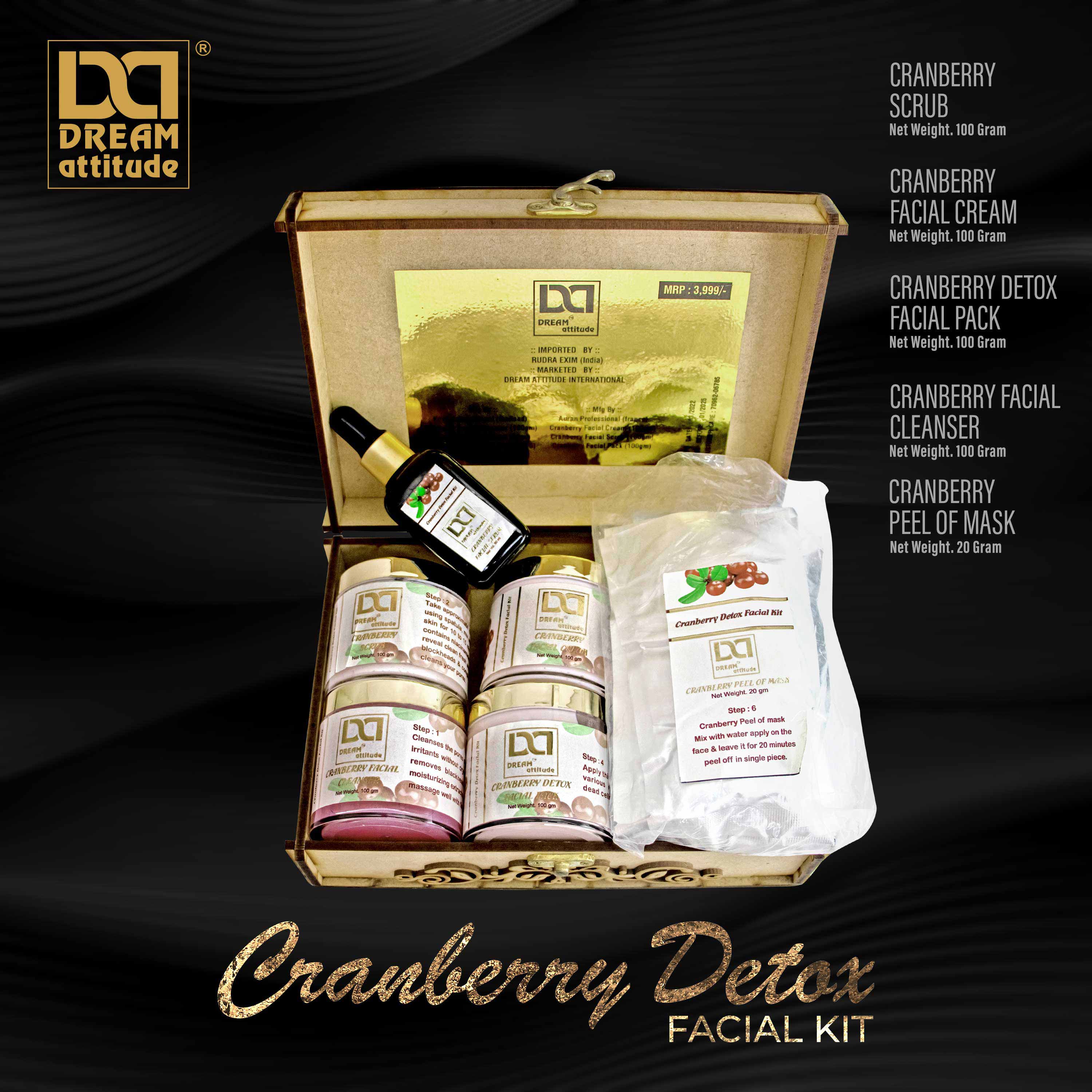 DREAM attitude Cranberry Detox Facial Kit: Refreshing Skincare Ritual