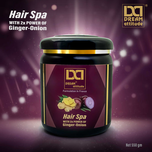 Dream Attitude Onion & Ginger Hair Spa - Natural Strength for Fortified and Revitalized Hair [550GM]