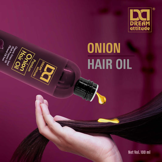 Dream Attitude Onion Hair Oil - Natural Potency for Strong, Lustrous Hair [100ML]