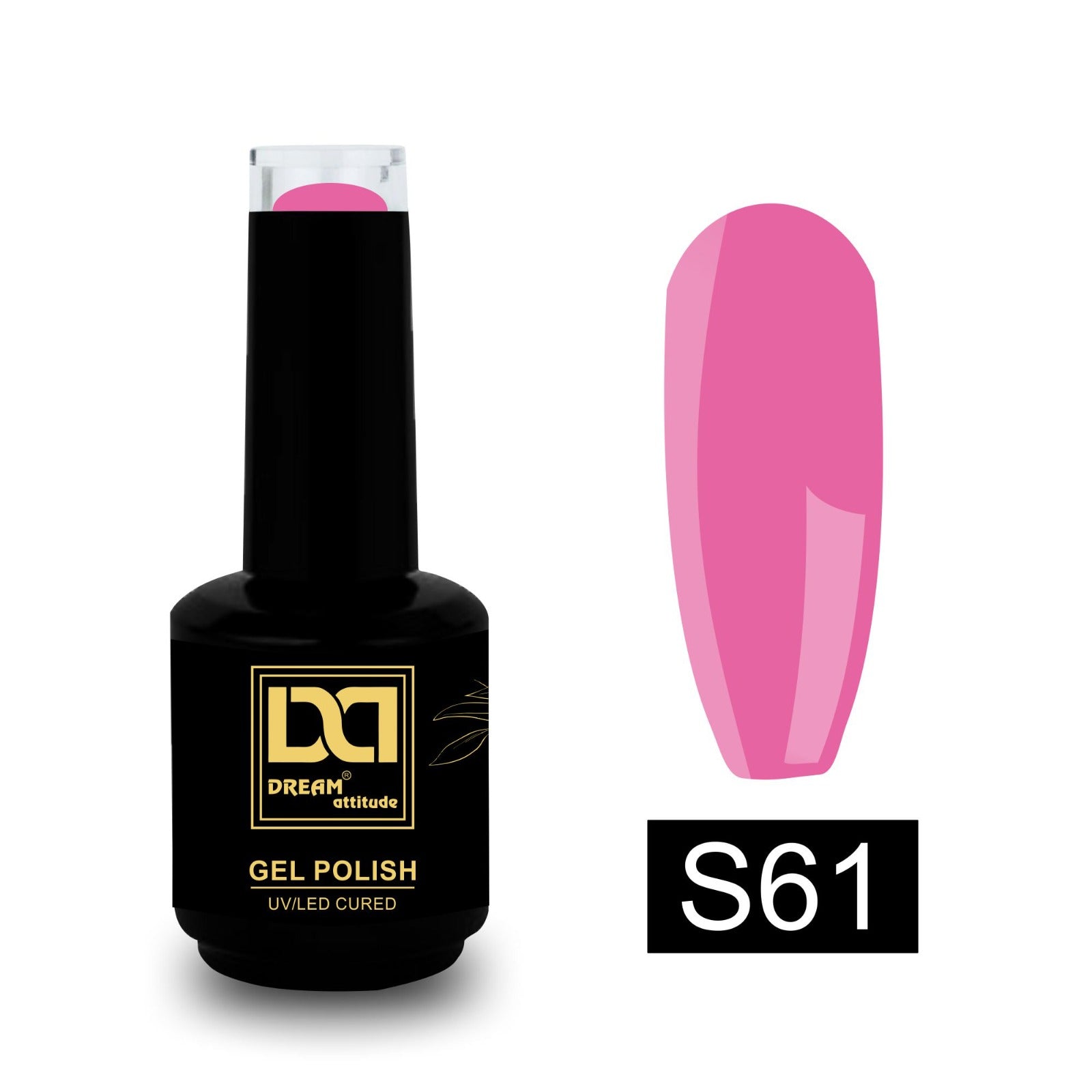Unveil Artistry with Dream Attitude Crackle Gel Polish 15ml  S61 to S66 (15ML)