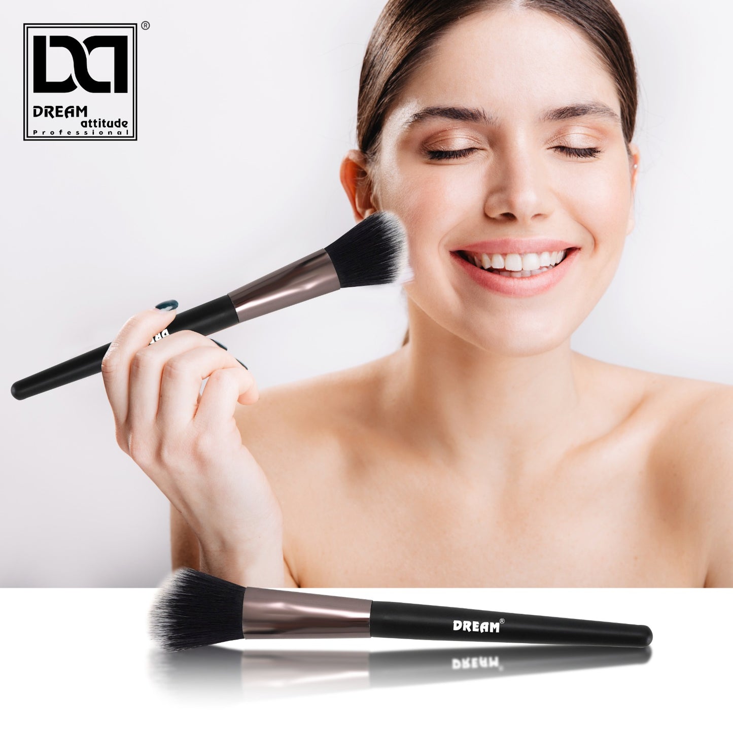 Enhance Your Glow: Introducing the DREAM Attitude Small Blush Brush DA-5