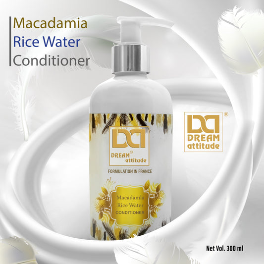 Dream Attitude Macadamia Rice Water Conditioner - Natural Hair Care Elixir [300ml]