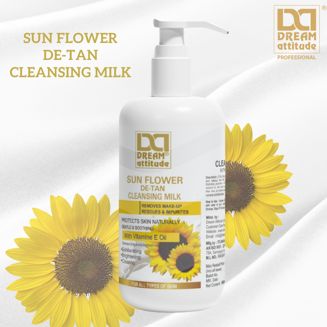 SUNFLOWER  DE-TAN CLEANSING MILK [900ML] [500ML]