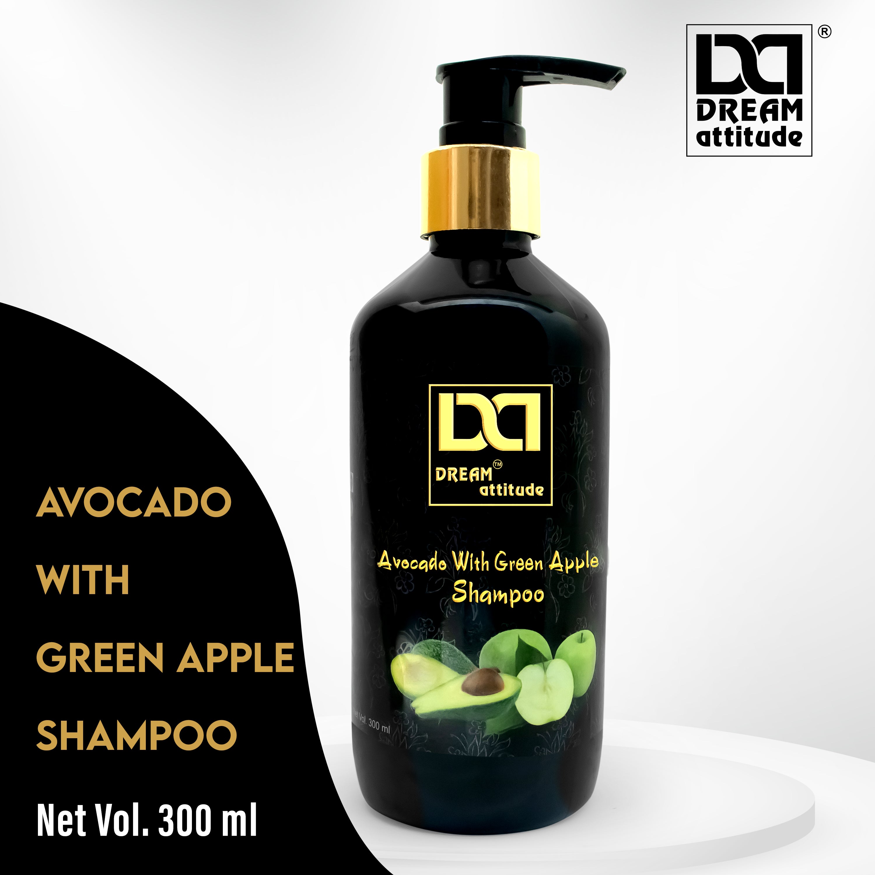 Dream Attitude Avocado with Green Apples Shampoo - Nourish, Refresh, and Shine Naturally [300ML]