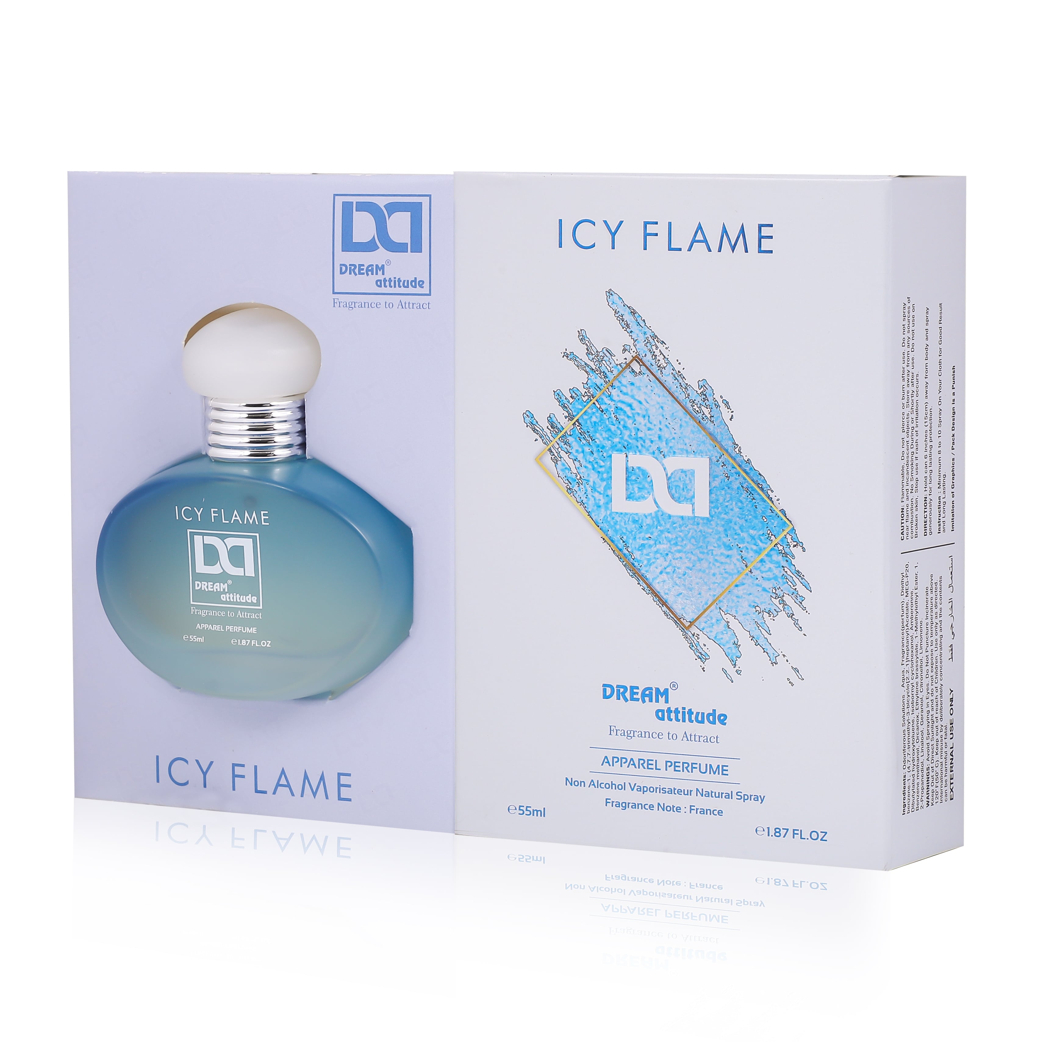 DREAM attitude Icy Flame Perfume: Bold Fusion of Cool and Fiery Sophistication