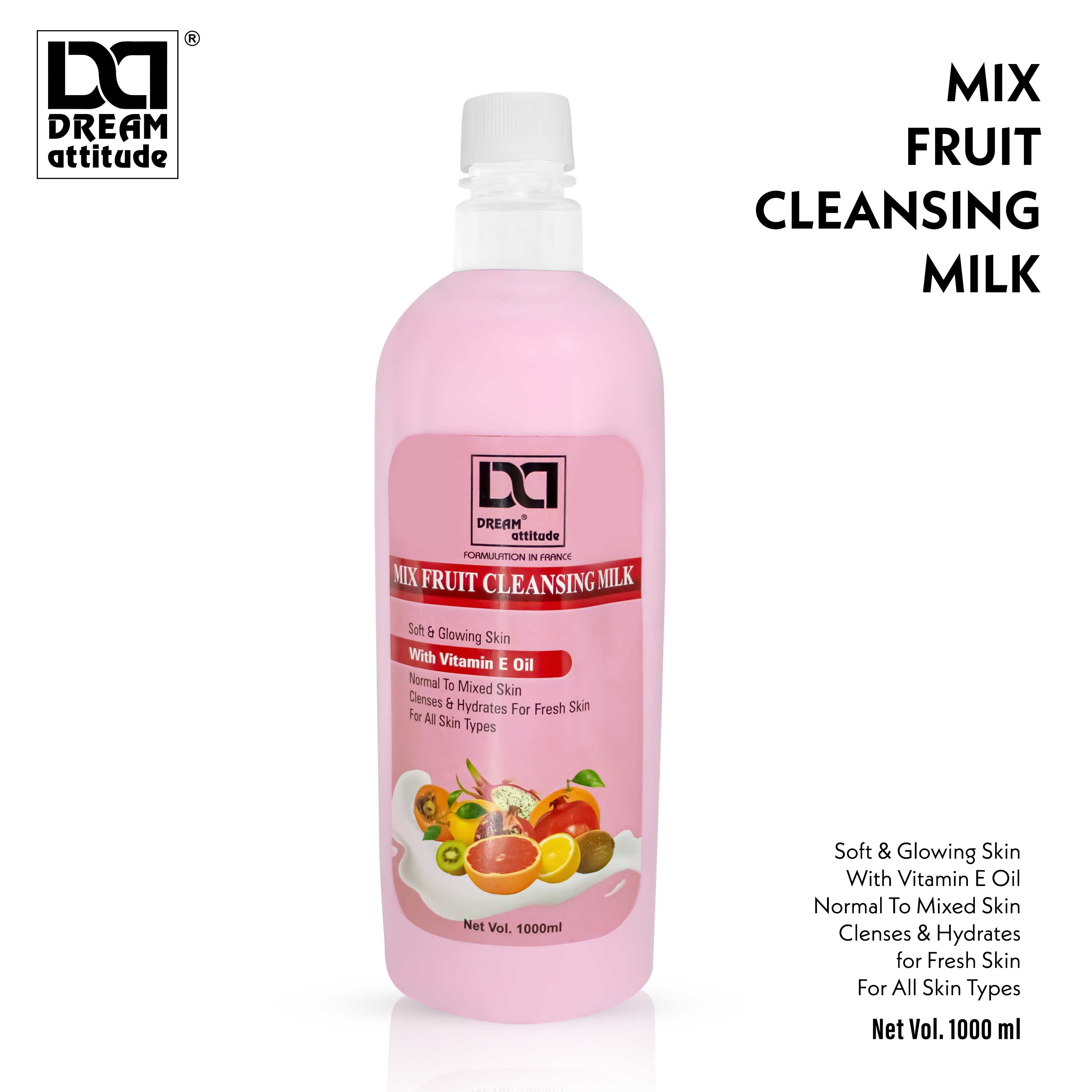 Mix Fruit Cleansing Milk [900ML] [500ml] SKIN CARE DREAM attitude.