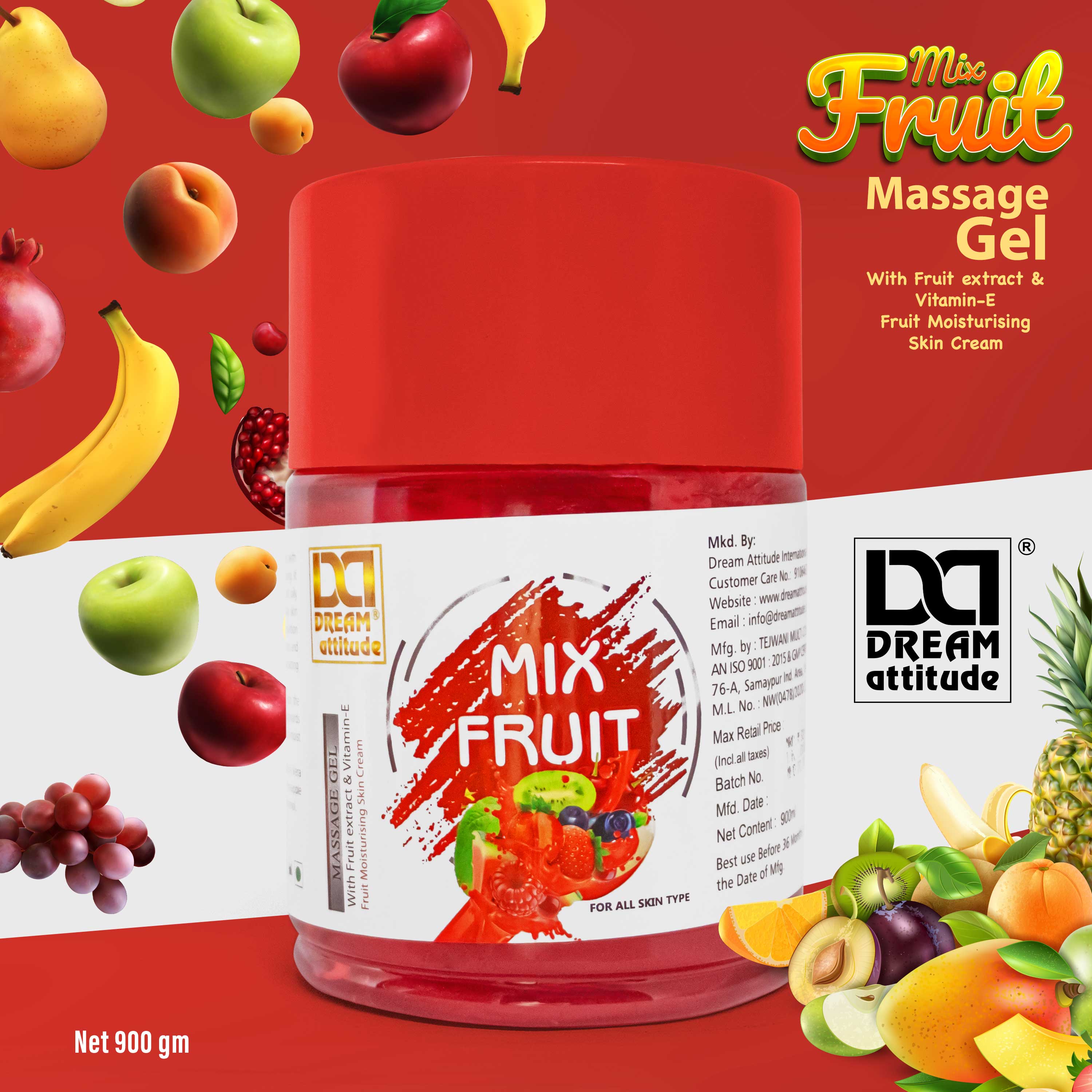 DREAM attitude Mix Fruit Massage Gel: Fruity Skincare for a Spa-Like Experience