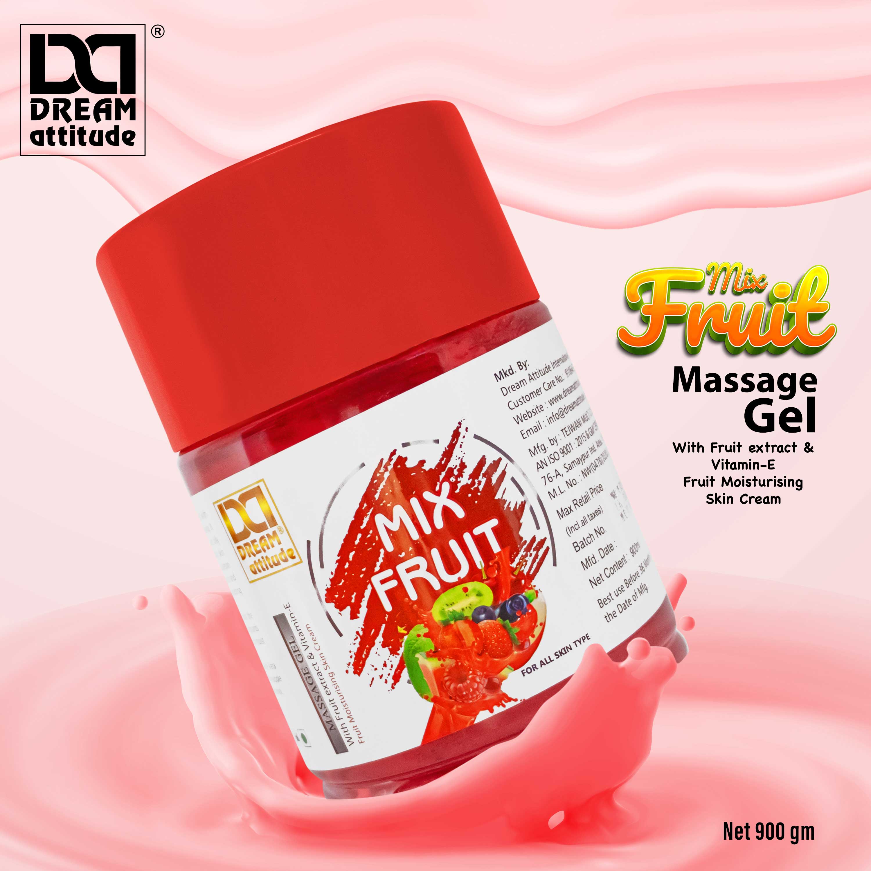 DREAM attitude Mix Fruit Massage Gel: Fruity Skincare for a Spa-Like Experience