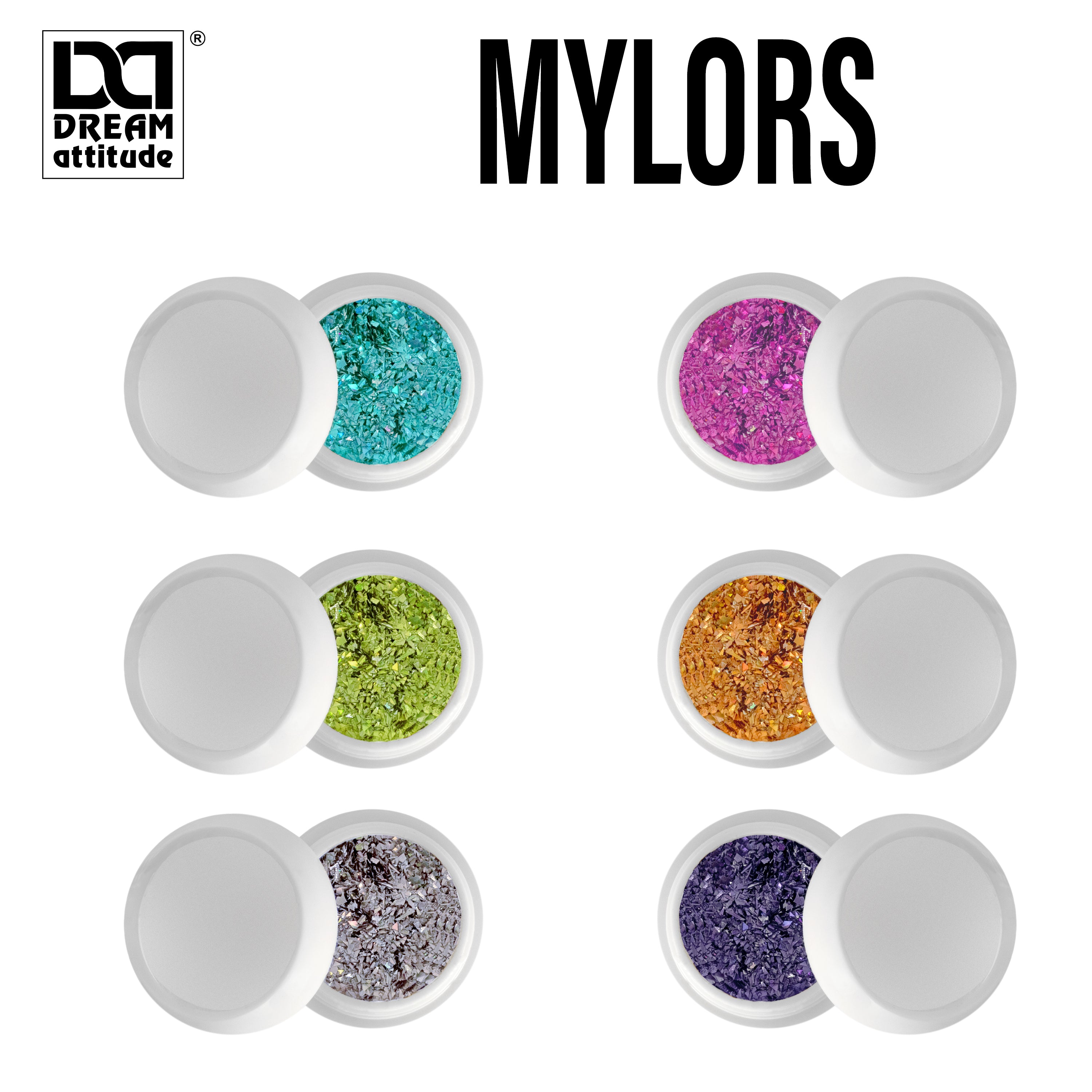 Dream Attitude Mylors: Elevate Your Nail Art with Stunning Inbuilt Designs 6 Pcs