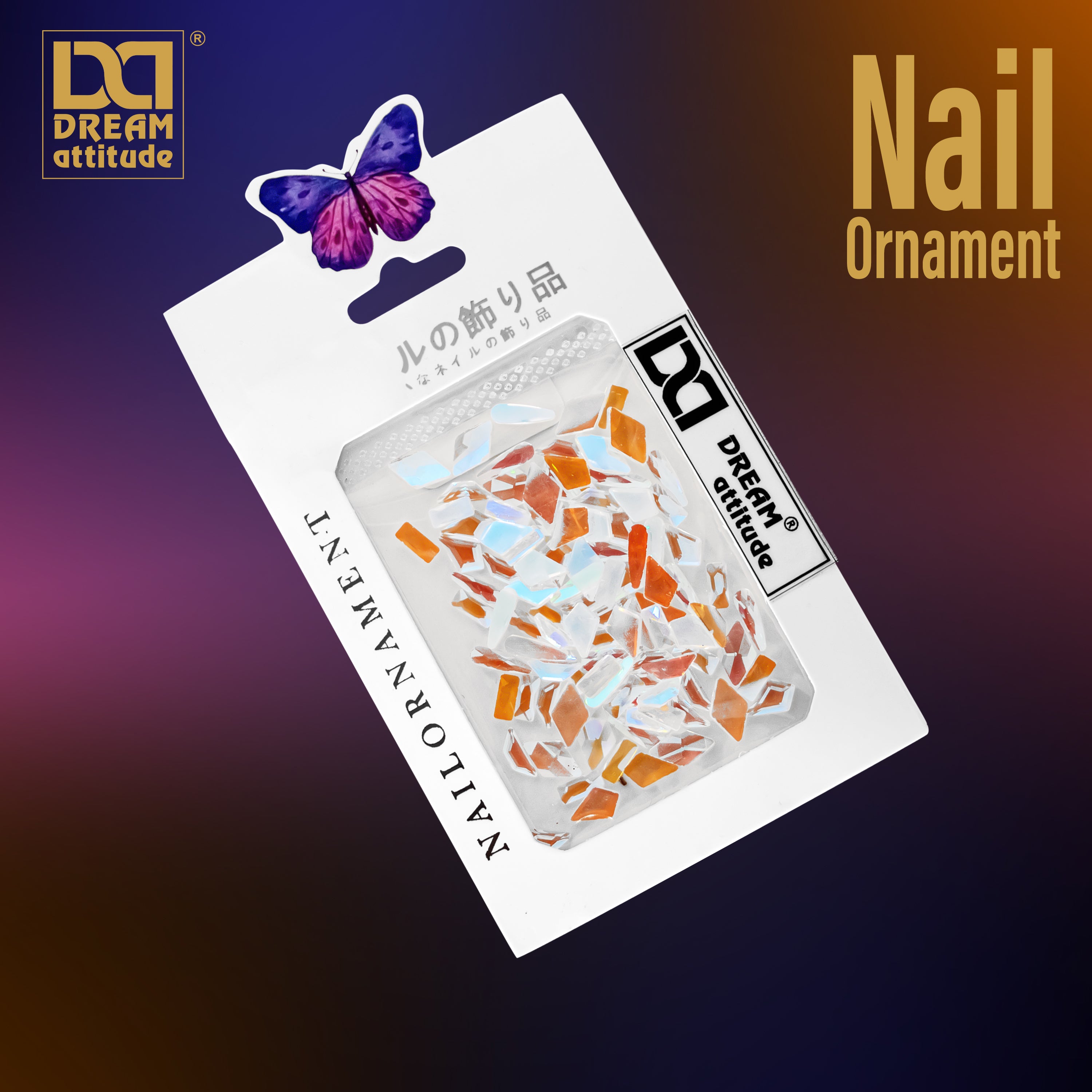 Dream Attitude Nail Ornaments: Elevate Your Nail Style with Effortless Elegance 1pct