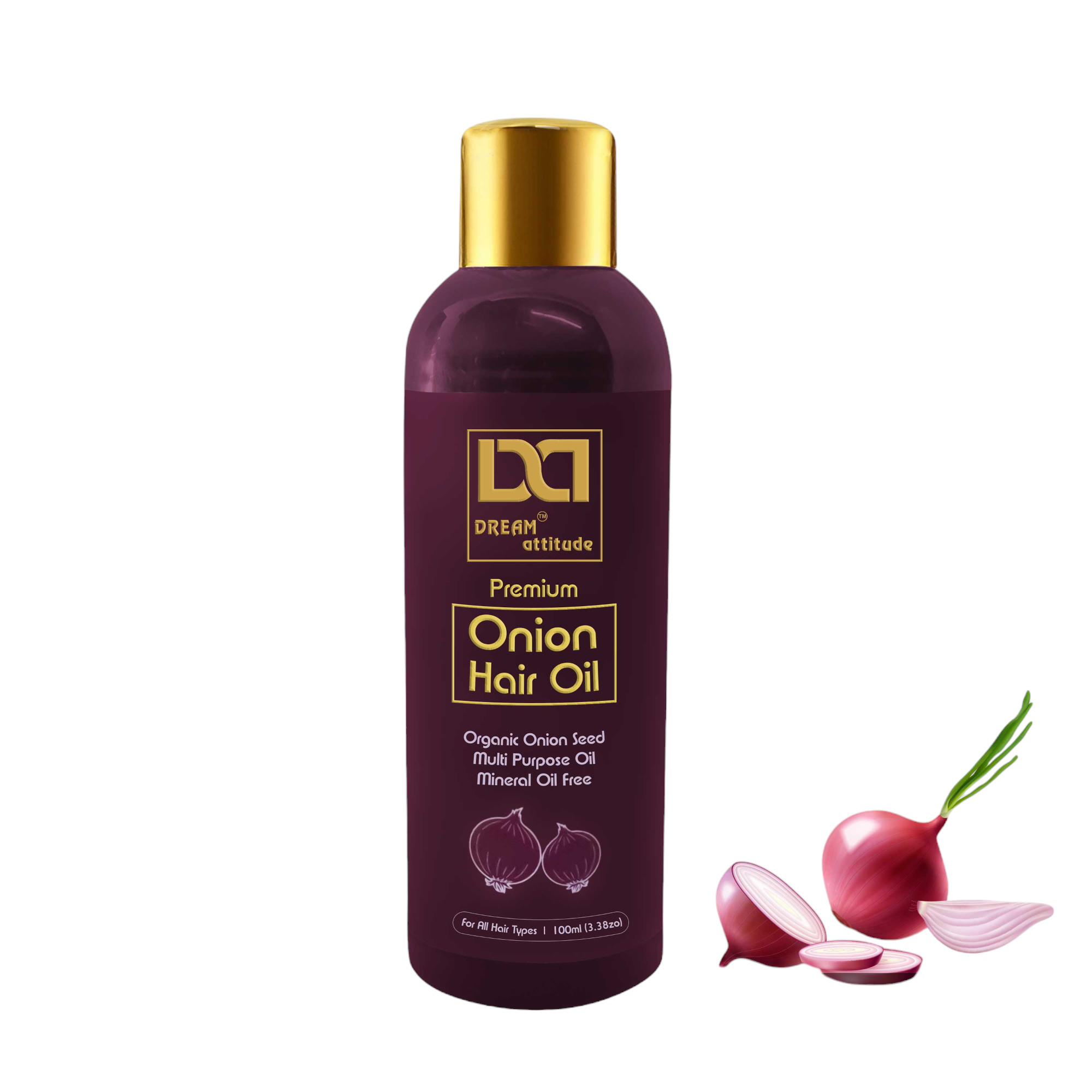 Dream Attitude Onion Hair Oil - Natural Potency for Strong, Lustrous Hair [100ML]