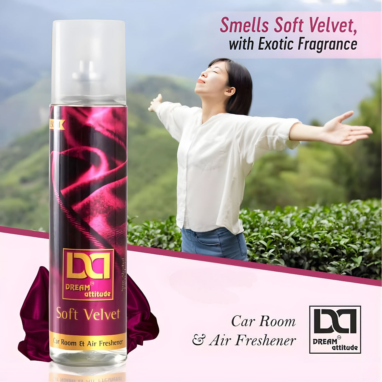 DREAM attitude Soft Velvet Air Freshener: Embrace Everyday Elegance with Indulgent Relaxation