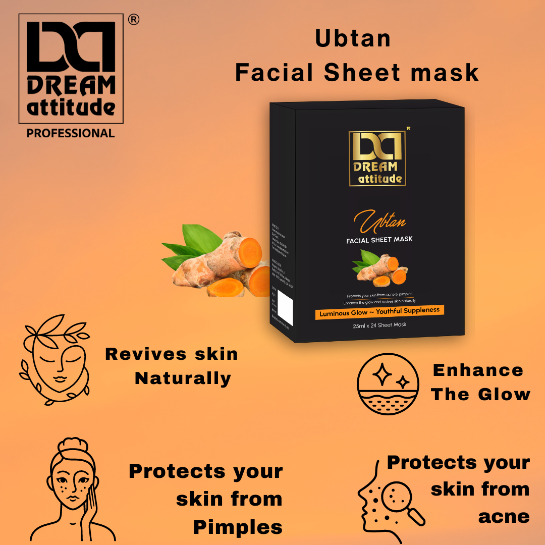 Ubtan facial sheet mask