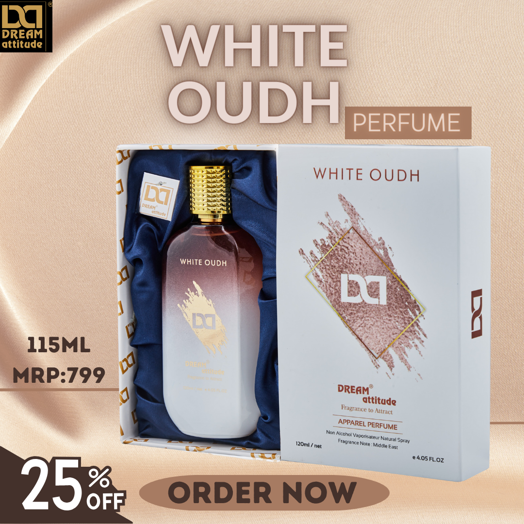 DREAM attitude White Oud Perfume: Opulent Essence and Refined Elegance