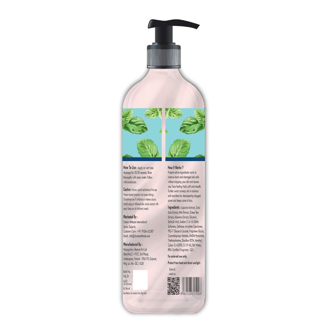 Refreshing Face Wash with Mint | Hydrating and Deep Cleansing Formula - Image 11 - DREAM Attitude