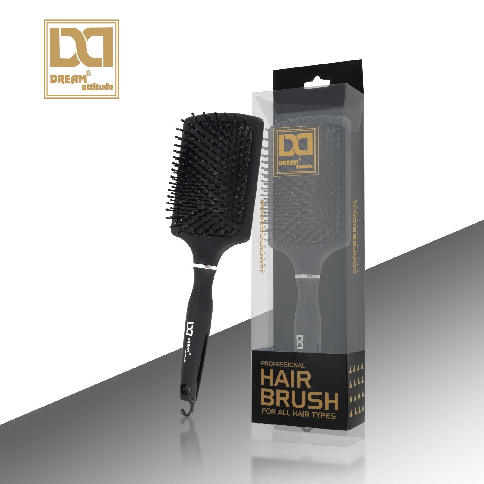 Dream Attitude Black Paddle Brush: Your Ultimate Professional Hair Companion - Image 2 - DREAM Attitude