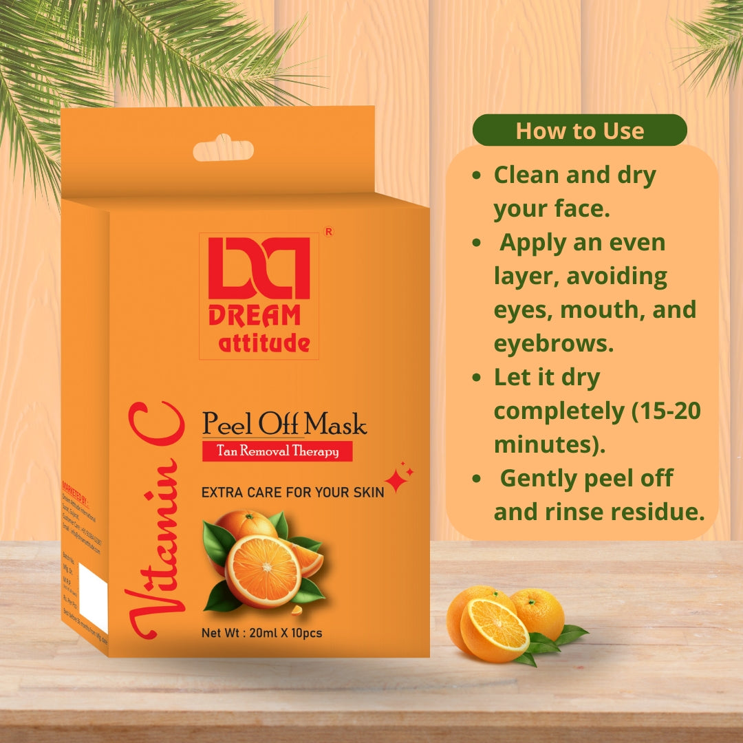 Natural Glowing Skin with Vitamin C Peel Off Mask - The Ultimate Skincare Product - Image 4 - DREAM Attitude
