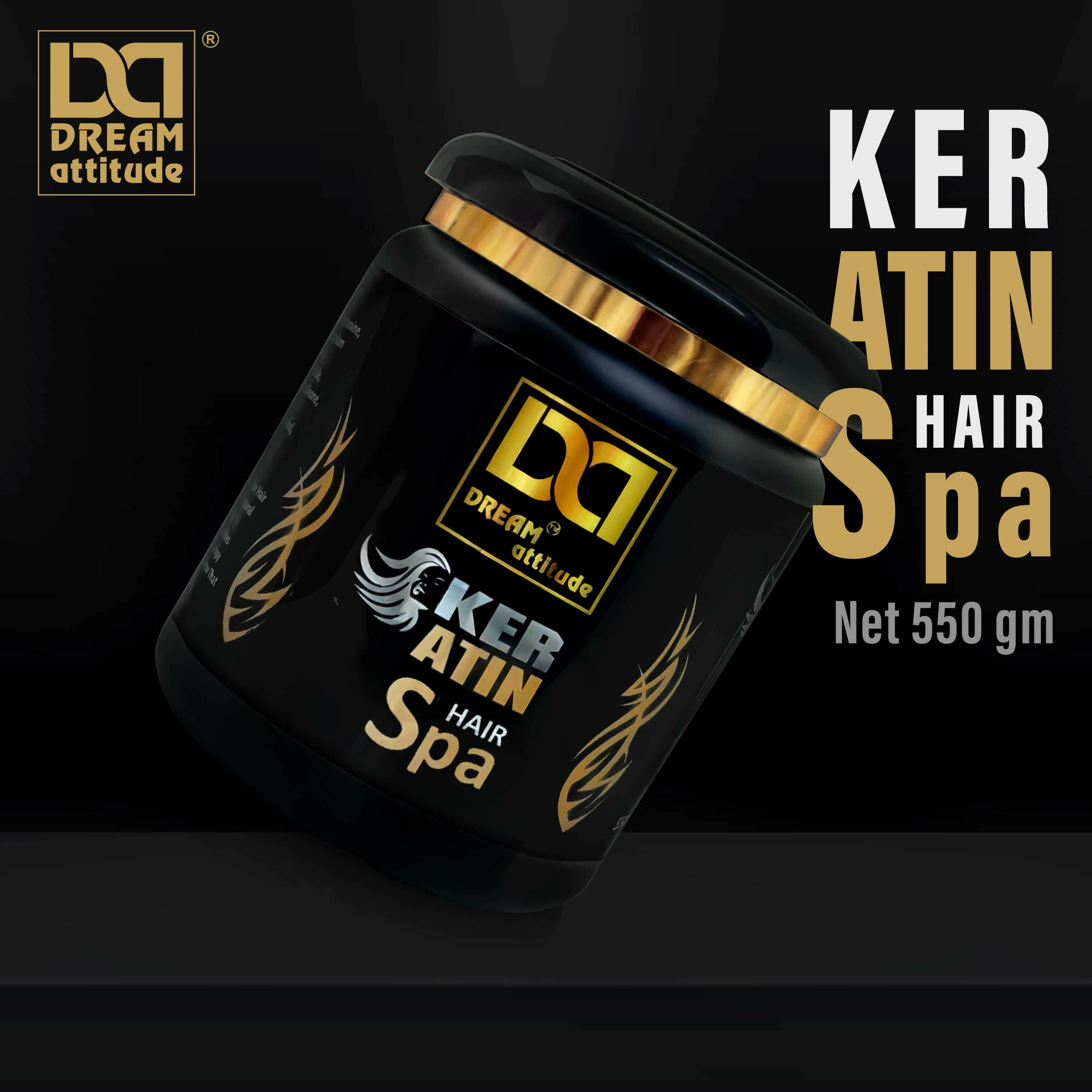 Dream Attitude Keratin Hair Spa - Indulgent Nourishment and Silky Smooth Finish 550GM - Image 3 - DREAM Attitude