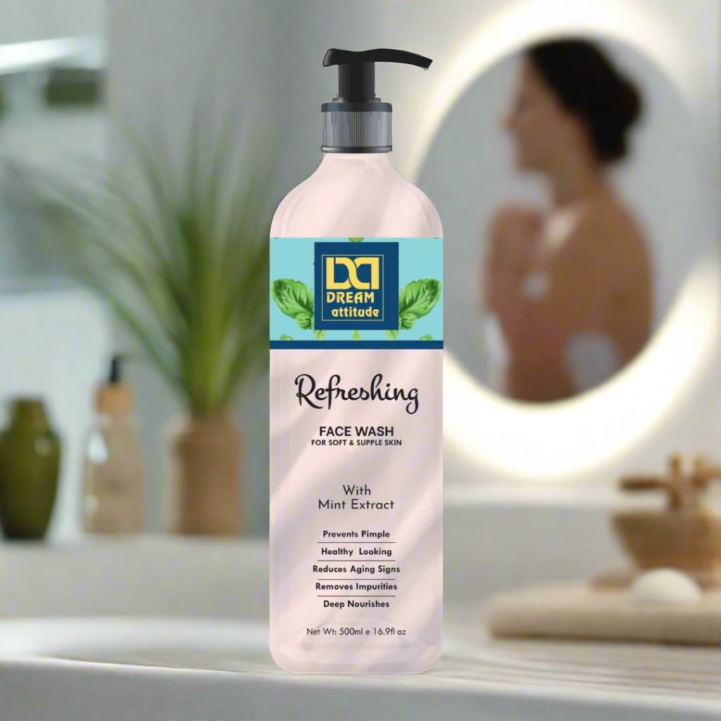 Refreshing Face Wash with Mint | Hydrating and Deep Cleansing Formula - Image 4 - DREAM Attitude