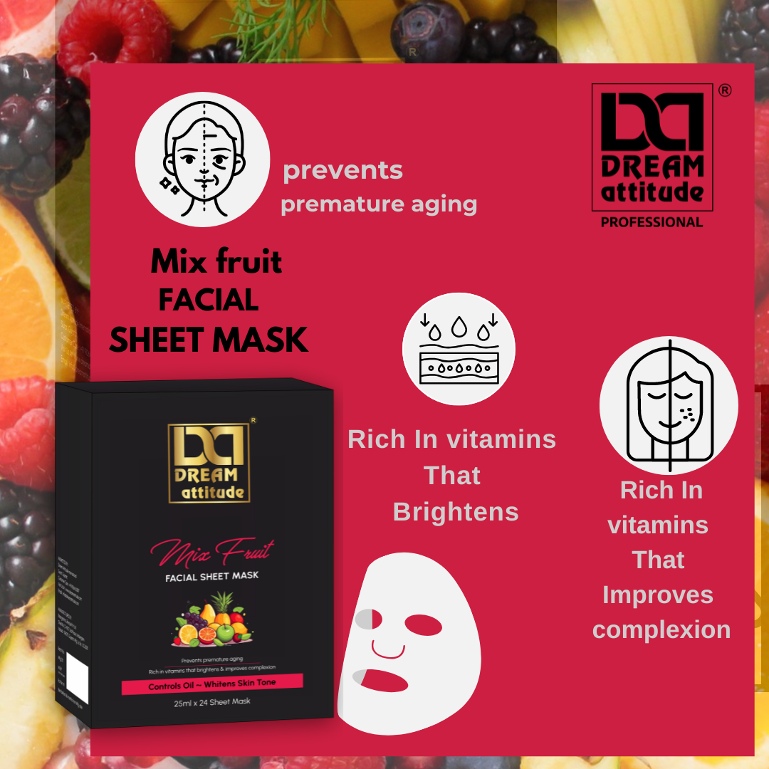 Mix Fruit Facial Sheet Mask - Image 4 - DREAM Attitude