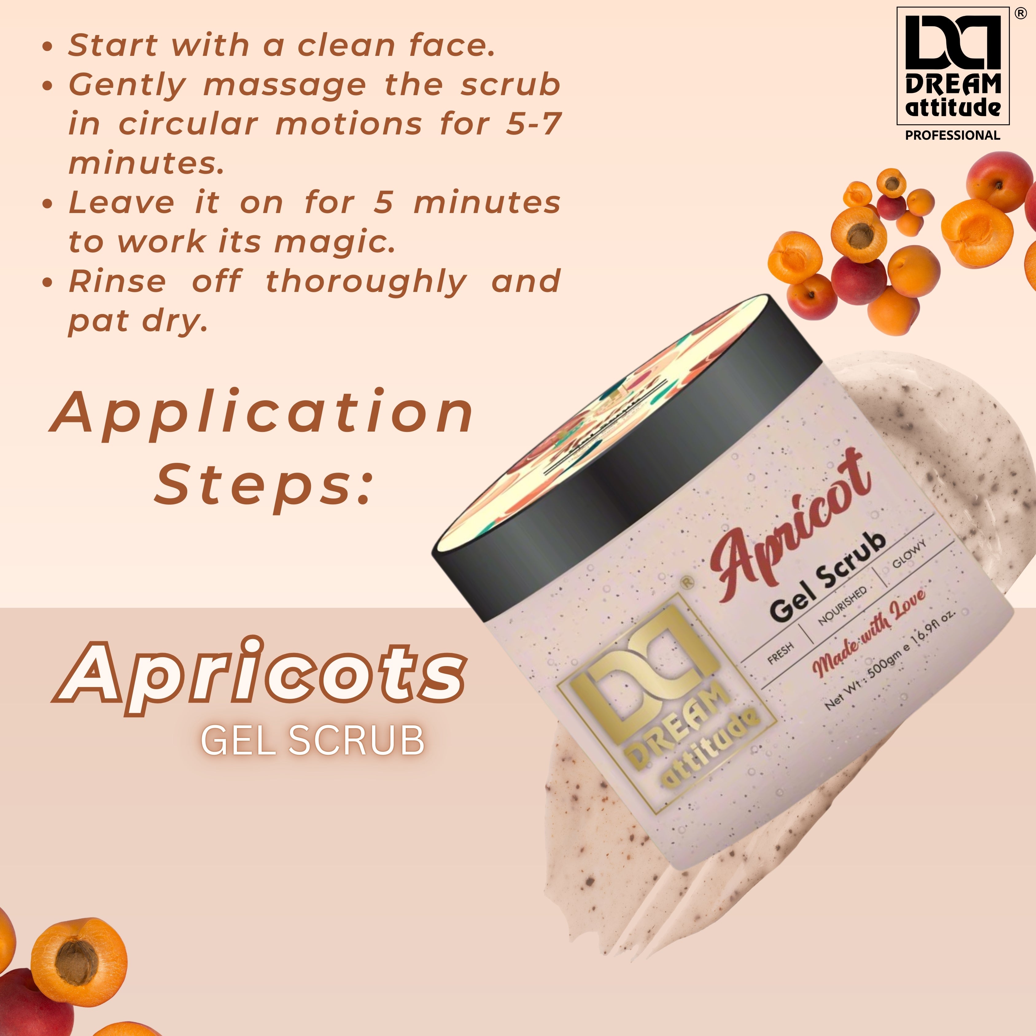 Natural Exfoliating Apricot Gel Scrub – Smooth, Glowing Skin Naturally - Image 12 - DREAM Attitude
