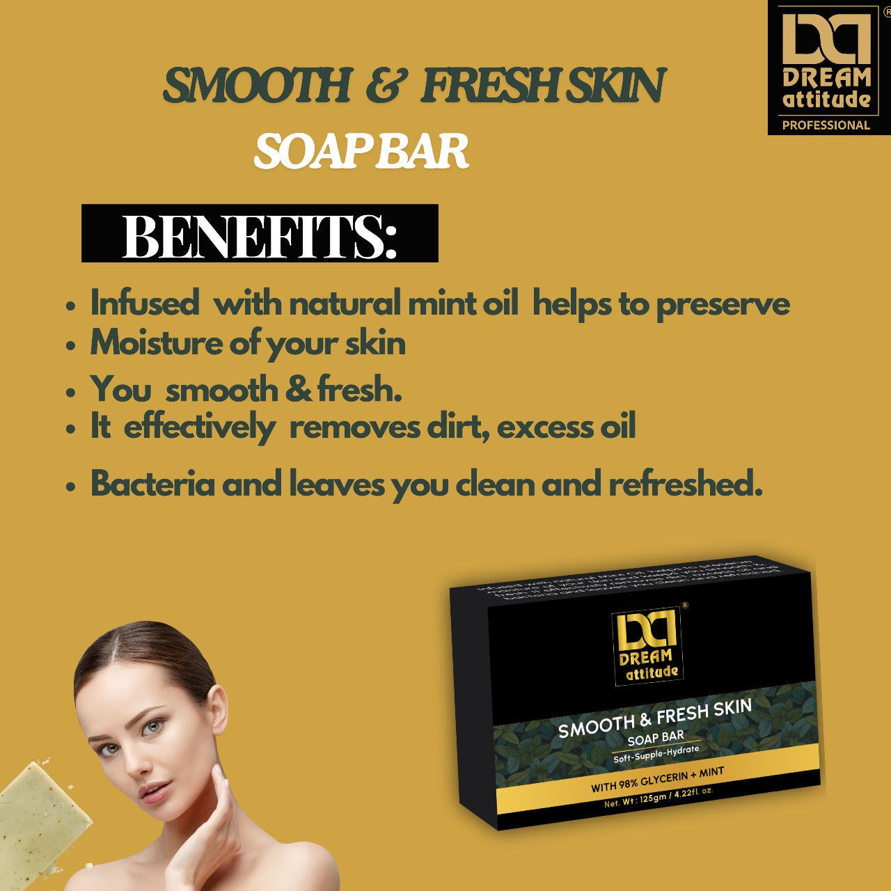 Smooth & Fresh skin soap bar [125GM] - Image 12 - DREAM Attitude