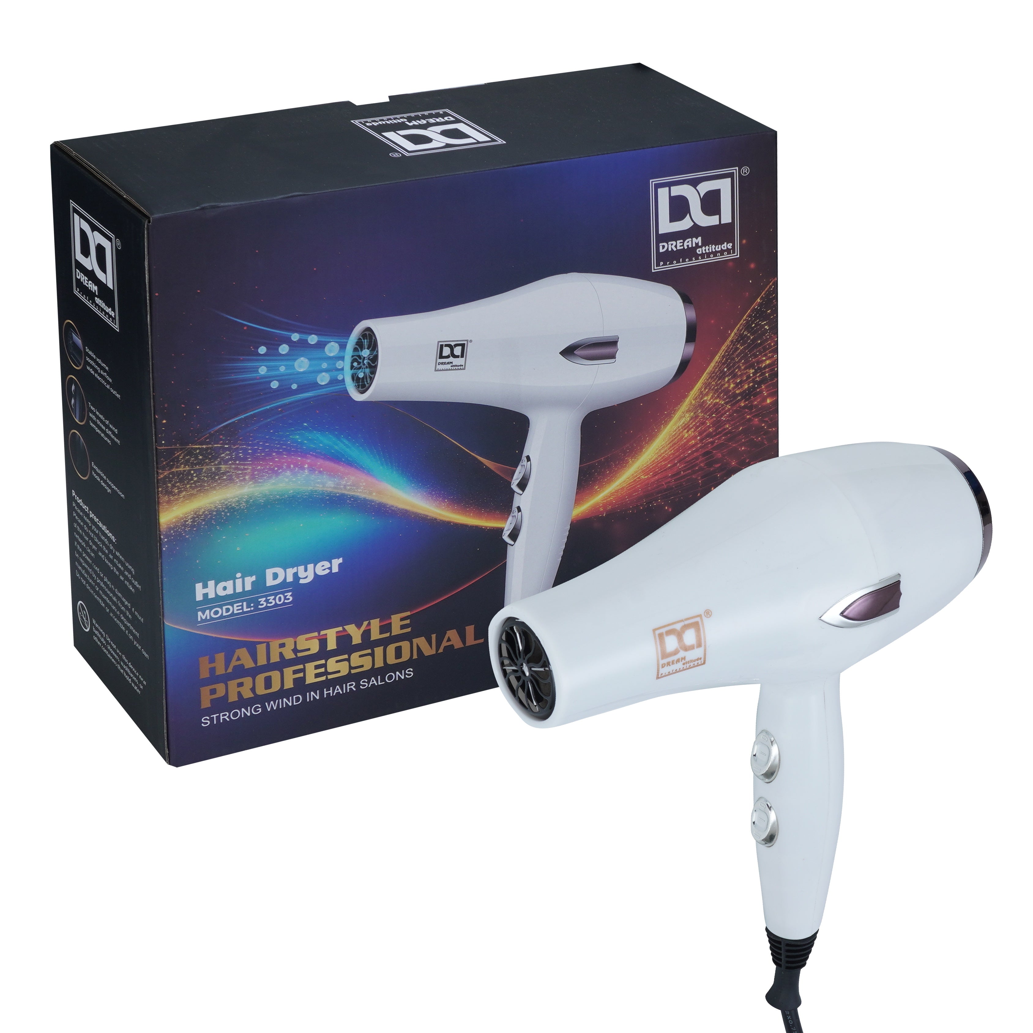 Professional Hair Dryer for Salon and Home | 3303 - Image 12 - DREAM Attitude