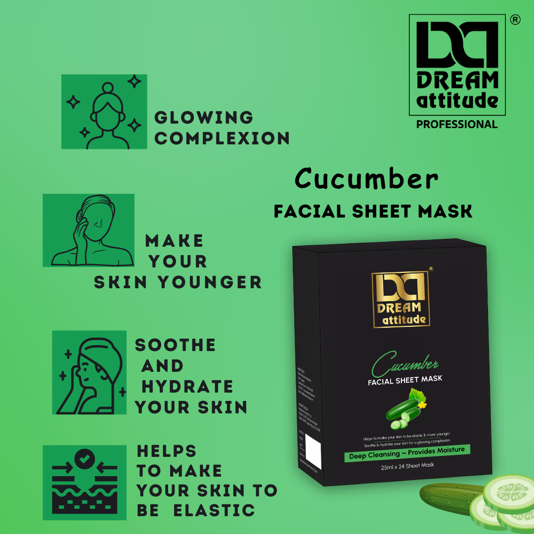Cucumber  Facial Sheet Mask - Image 4 - DREAM Attitude