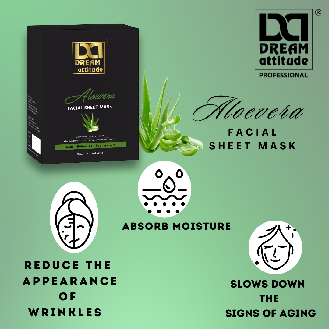 Aloevera Facial Sheet Mask - Image 6 - DREAM Attitude