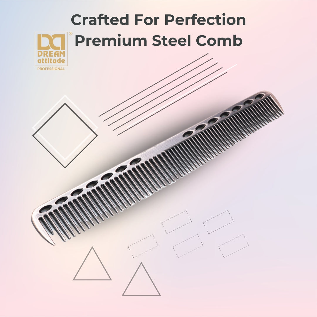 Premium Stainless Steel Comb - Durable, Rust-Resistant & Professional Hair Styling Tool - Image 7 - DREAM Attitude