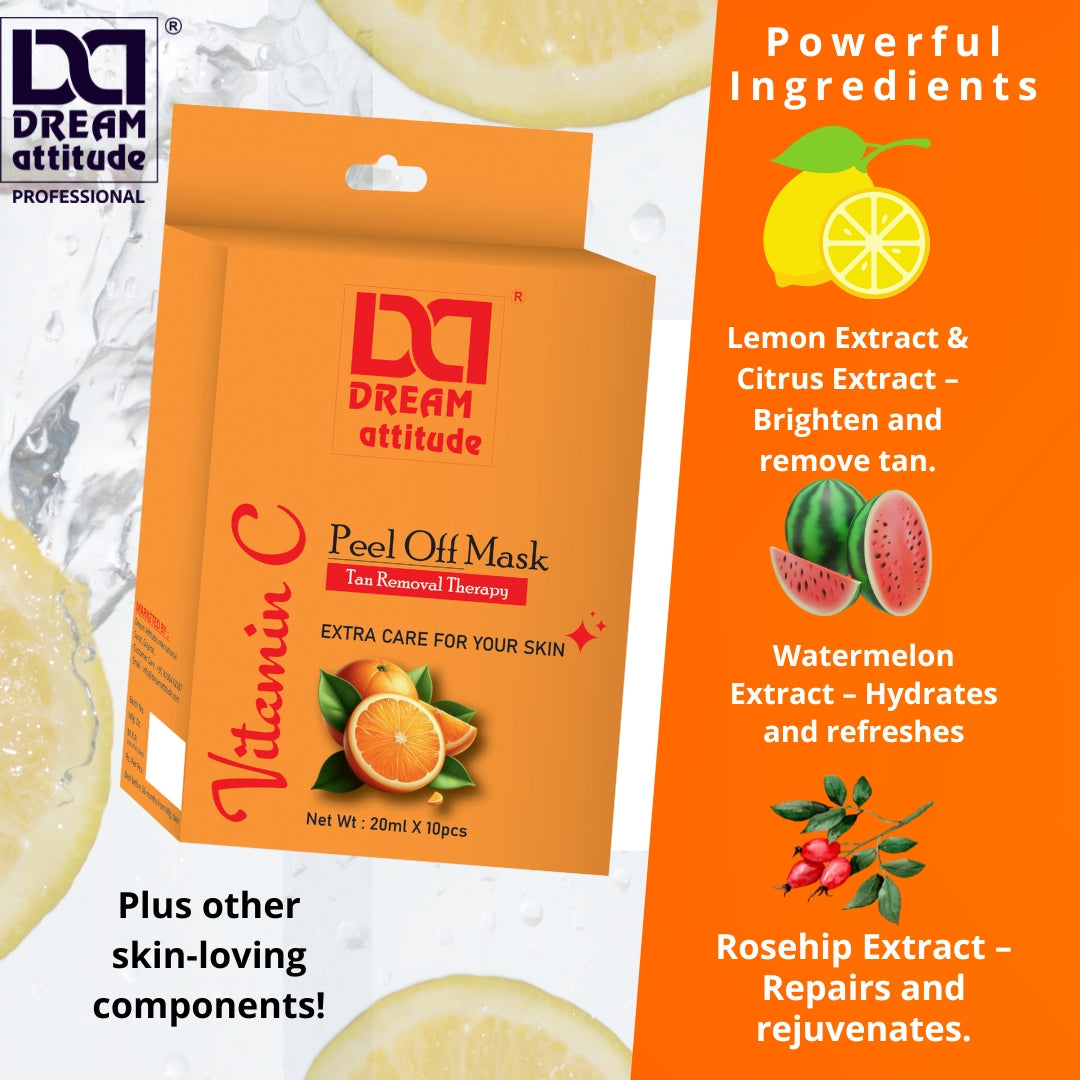Natural Glowing Skin with Vitamin C Peel Off Mask - The Ultimate Skincare Product - Image 7 - DREAM Attitude