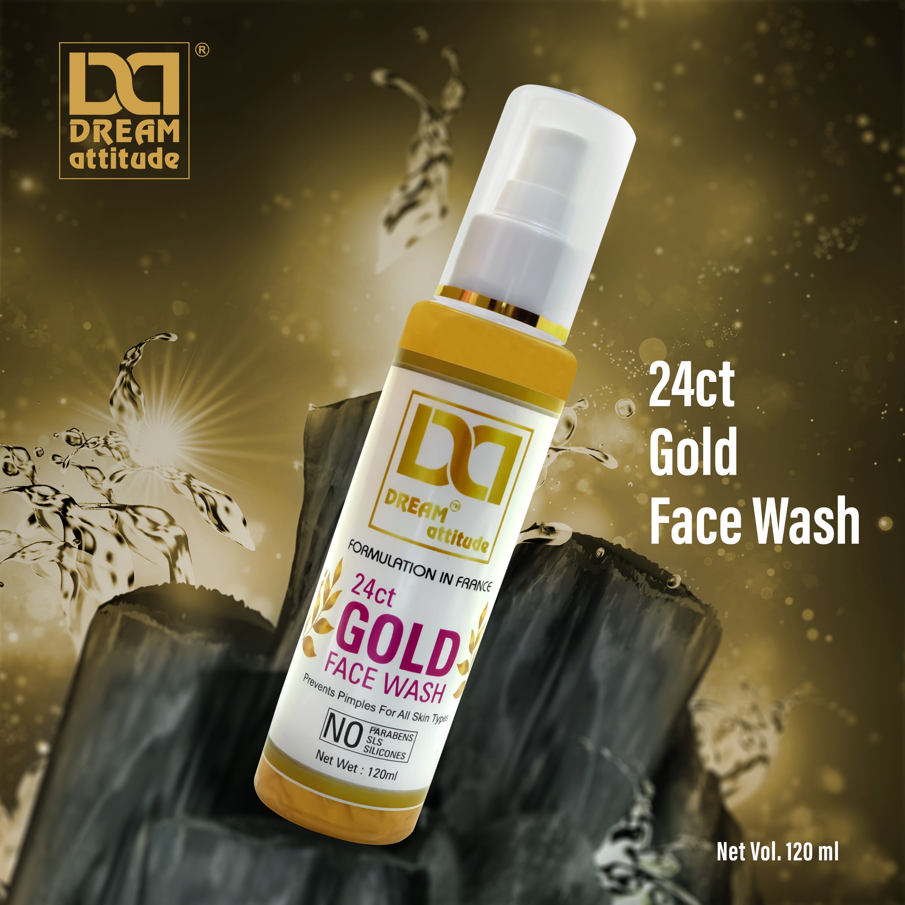 Revitalize Your Skin with Dream Attitude Gold Face Wash [120ml] - Image 2 - DREAM Attitude