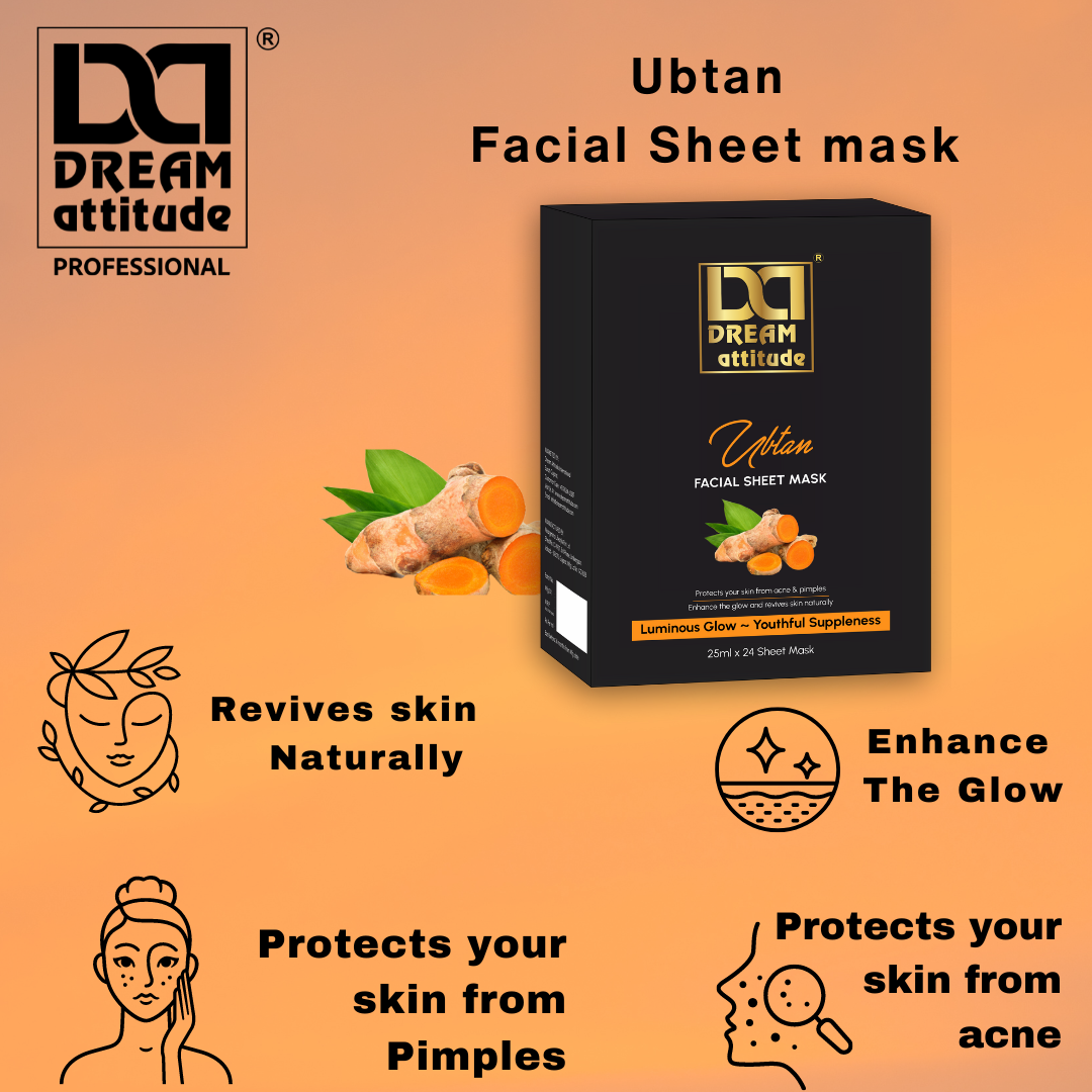 Ubtan facial sheet mask - Image 2 - DREAM Attitude