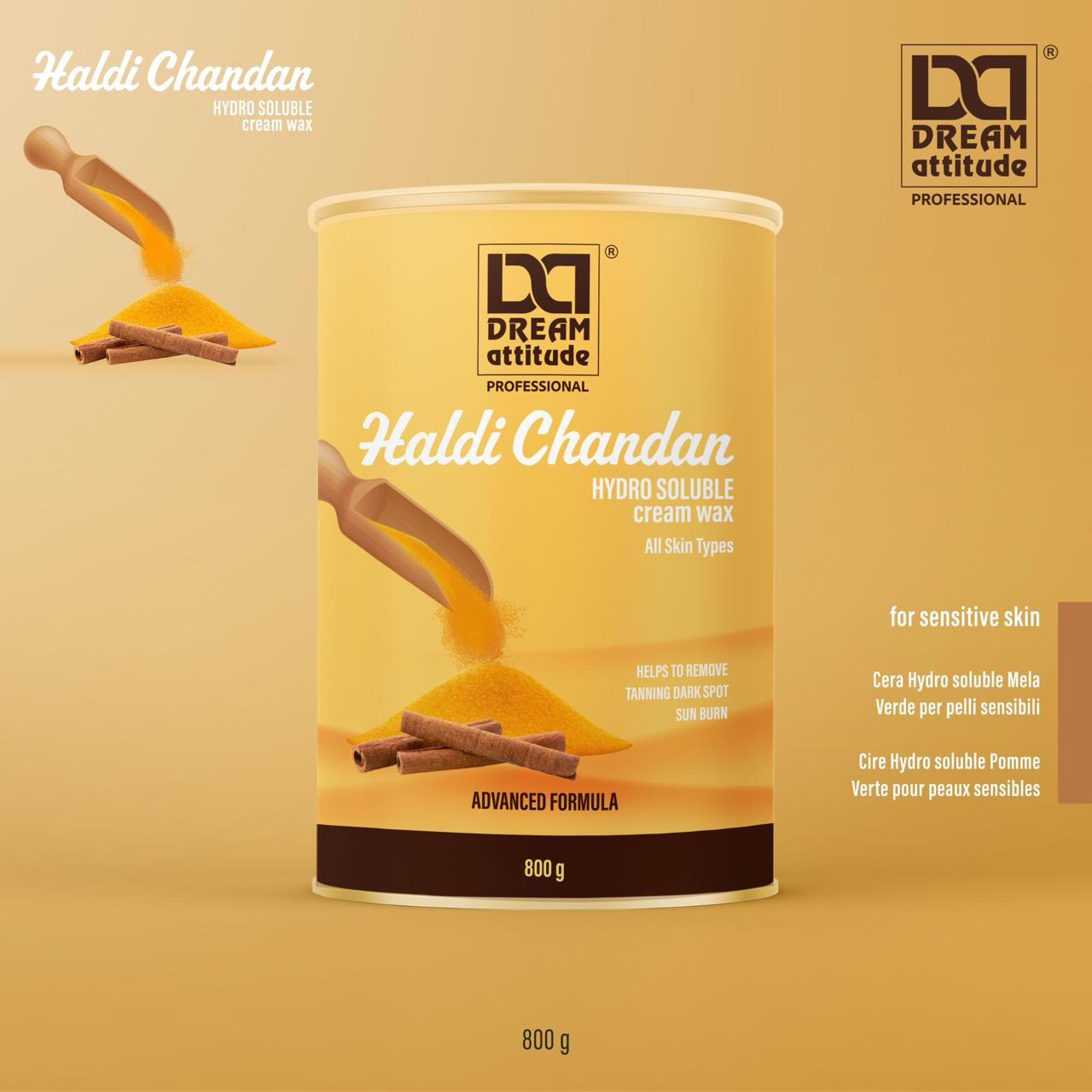 Haldi Chandan Hydro Soluble Cream Wax [800gm] - Image 2 - DREAM Attitude