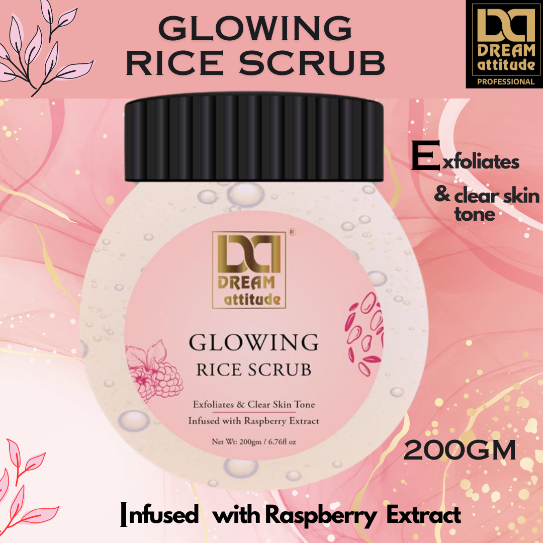GLOWING RICE SCRUB [200gm] - Image 2 - DREAM Attitude