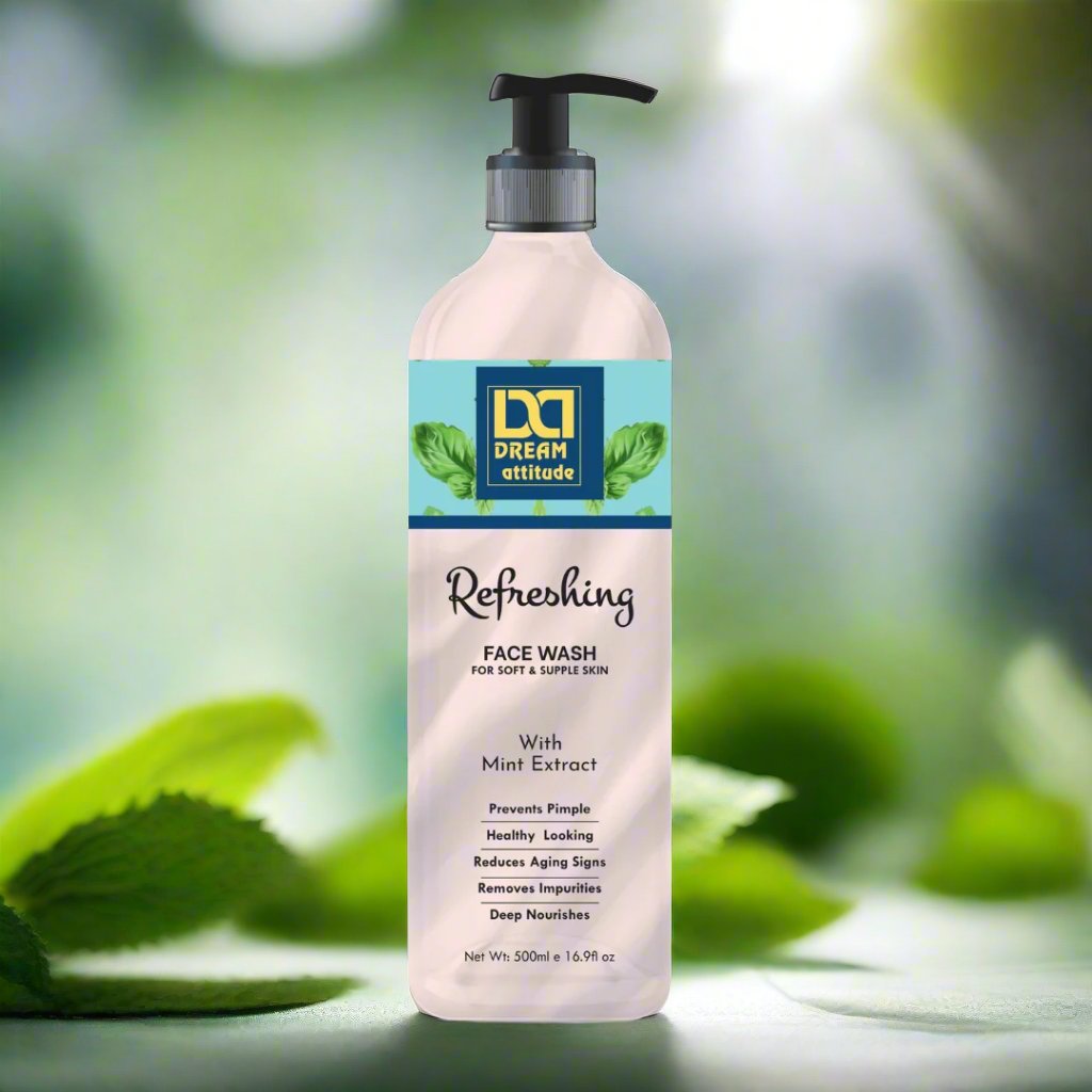 Refreshing Face Wash with Mint | Hydrating and Deep Cleansing Formula - Image 21 - DREAM Attitude