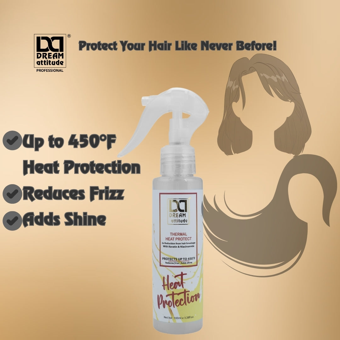 Thermal Heat Protect Spray | Protects Hair Up to 450°F | Reduces Frizz & Adds Shine - Image 19 - DREAM Attitude