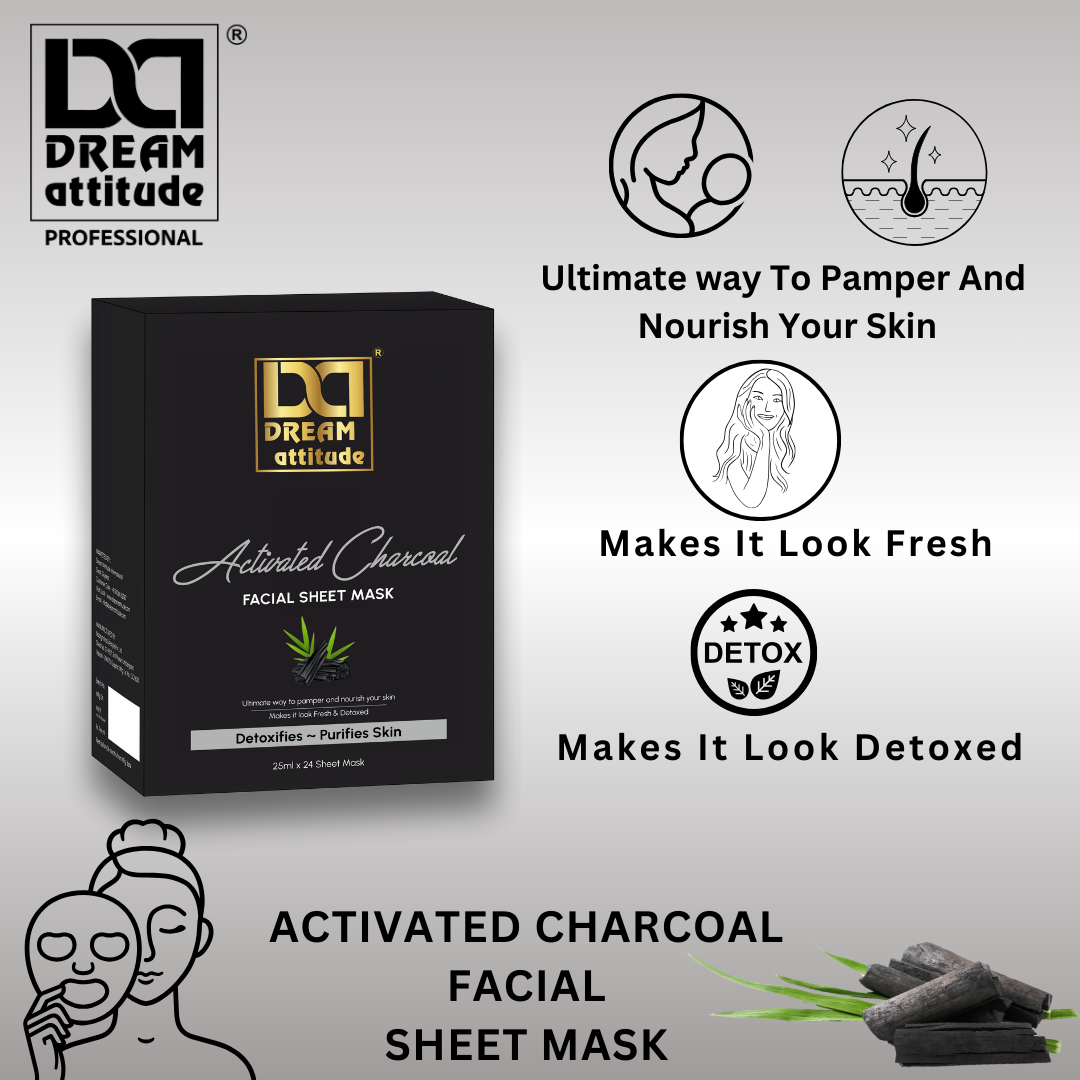 Activated Charcoal Facial Sheet mask - Image 6 - DREAM Attitude