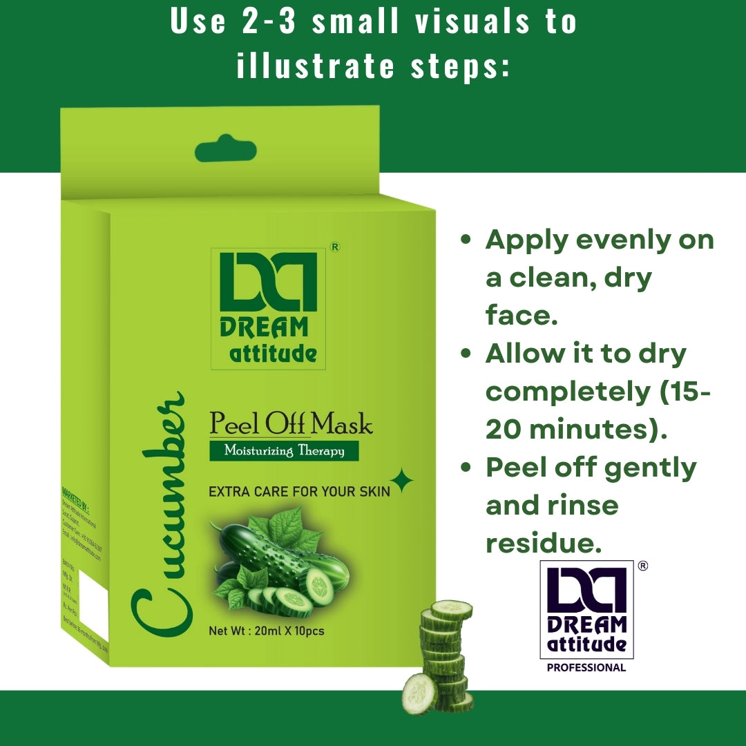Cucumber Peel Off Mask – Blackhead Removal & Hydrating Therapy - Image 16 - DREAM Attitude