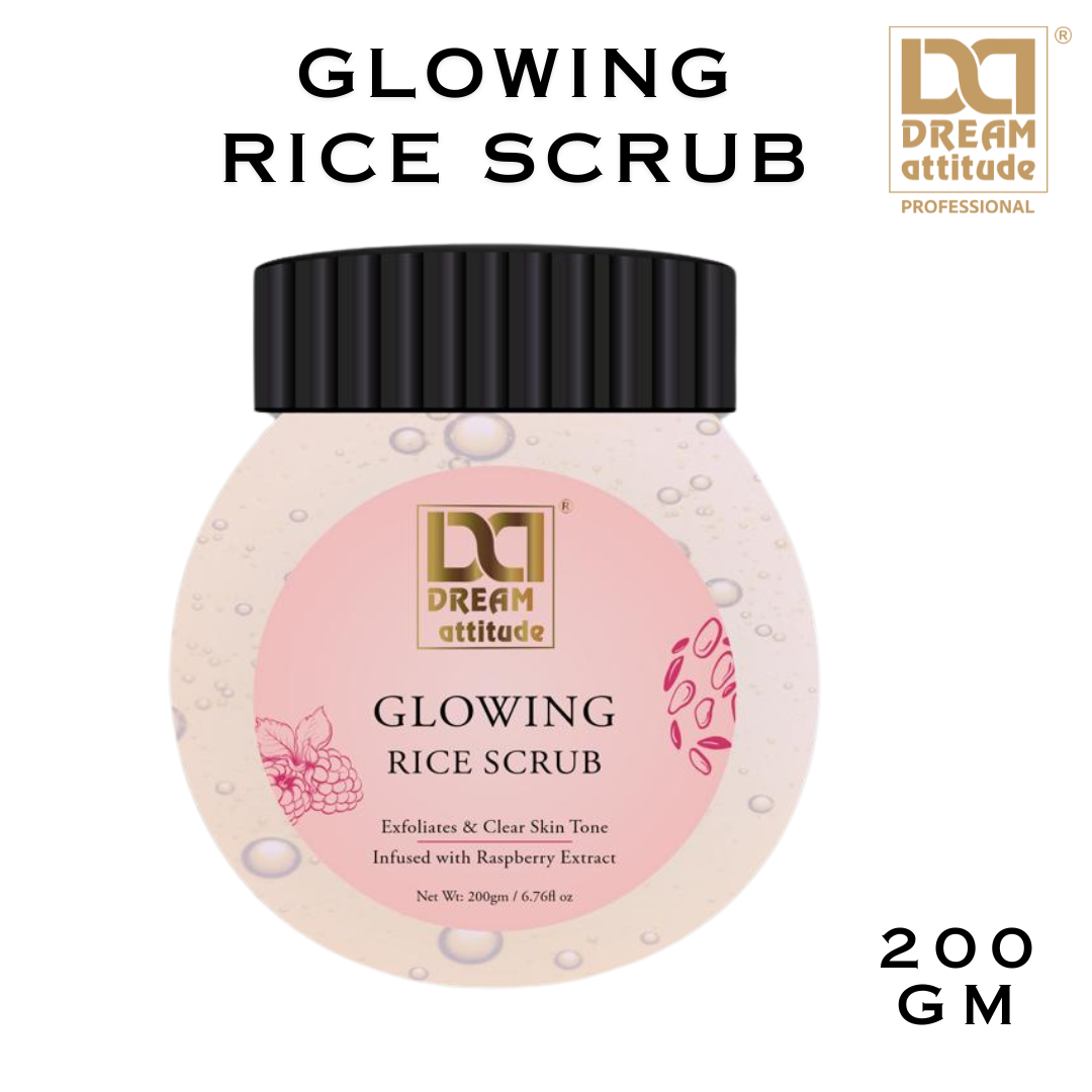 GLOWING RICE SCRUB [200gm] - Image 3 - DREAM Attitude