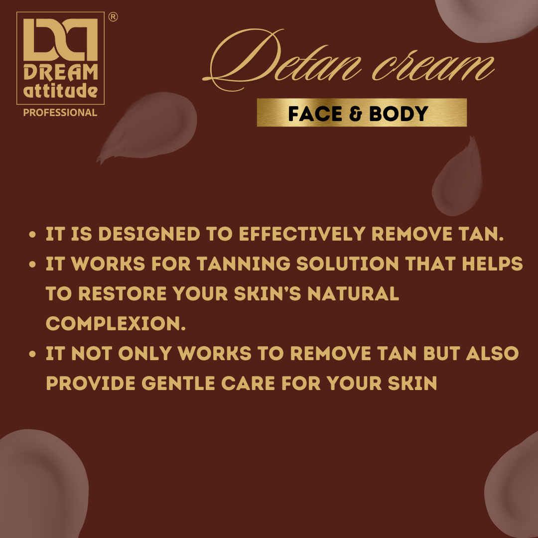 Detan cream (face & body] - Image 12 - DREAM Attitude