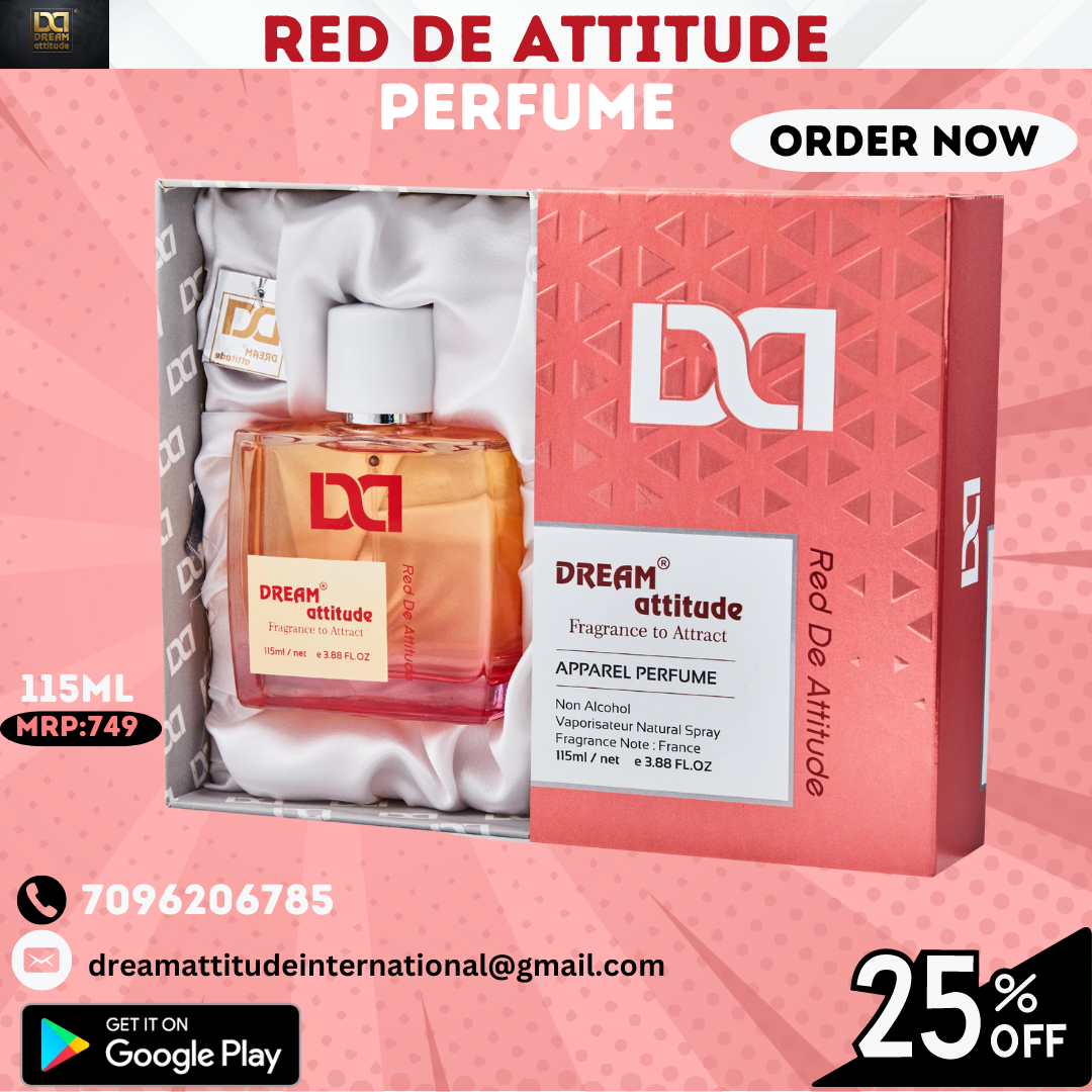 DREAM attitude Red de Attitude Perfume: Bold Sophistication for Vibrant Confidence - Image 4 - DREAM Attitude