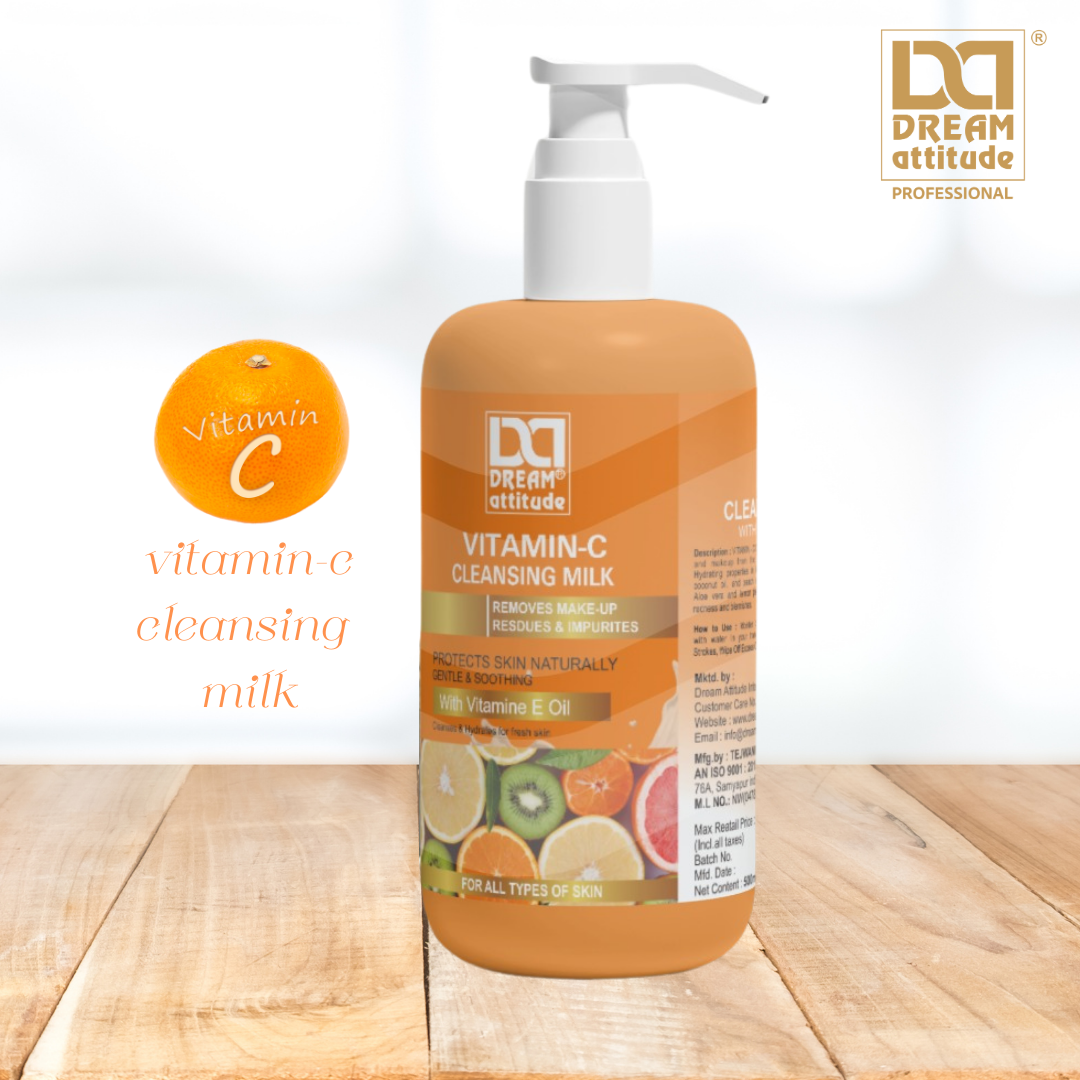 VITAMIN -C CLEANSING MILK [900ML]  [500ML] - Image 5 - DREAM Attitude