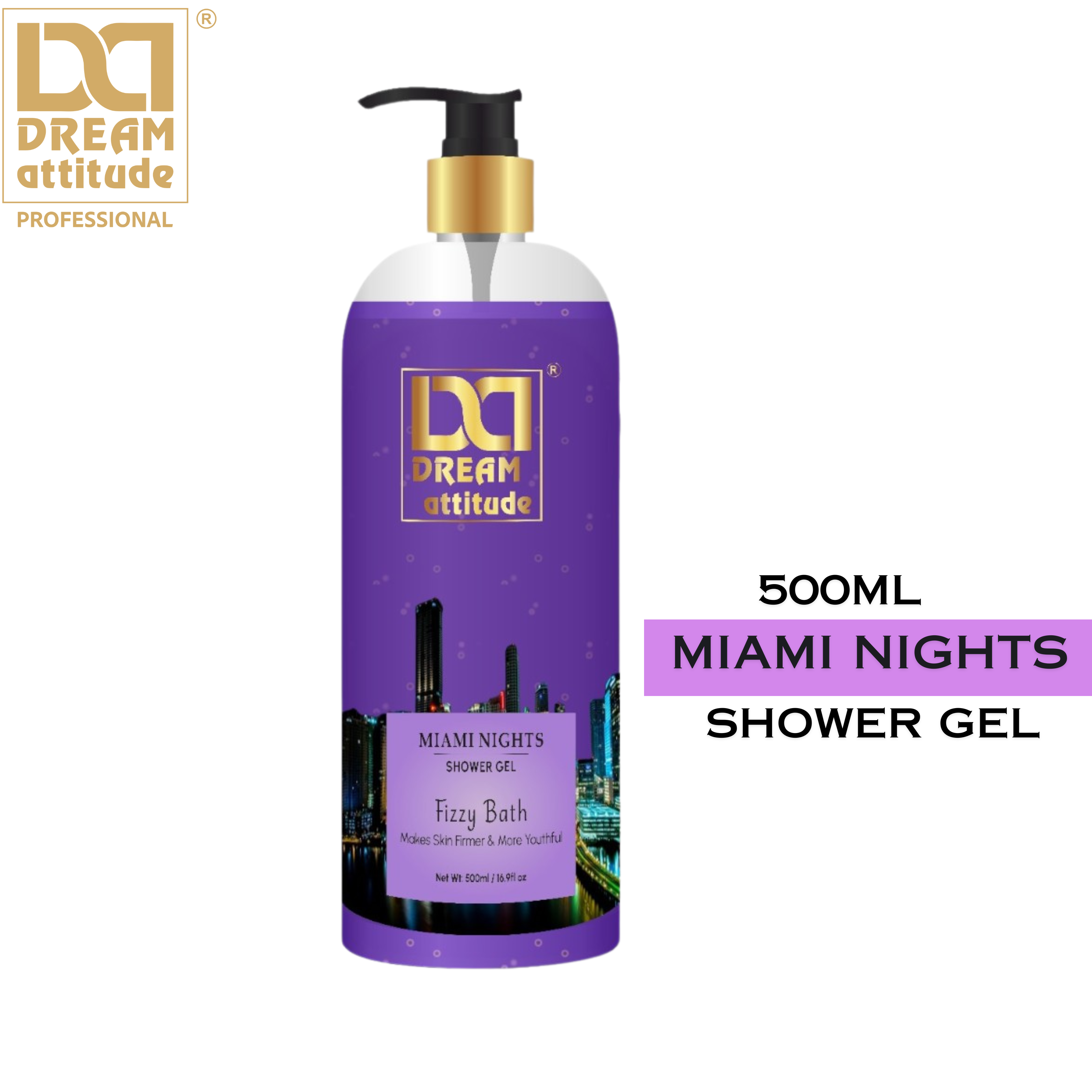 Miami Nights Shower Gel [500ml] - Image 3 - DREAM Attitude