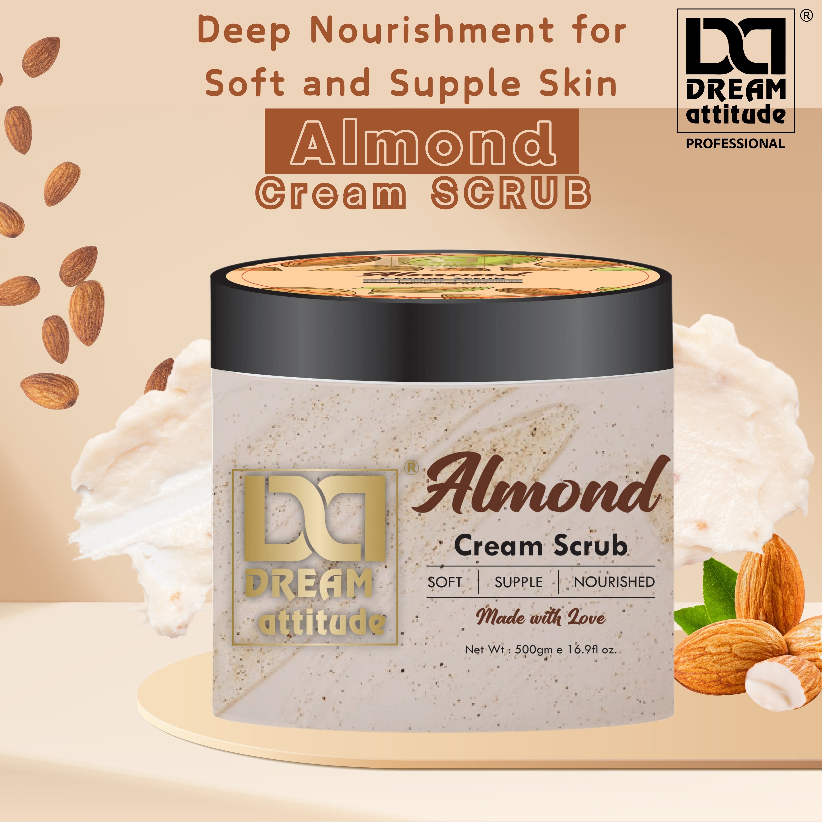 Natural Exfoliating Scrub | Dream Attitude Almond Cream Scrub - Image 7 - DREAM Attitude