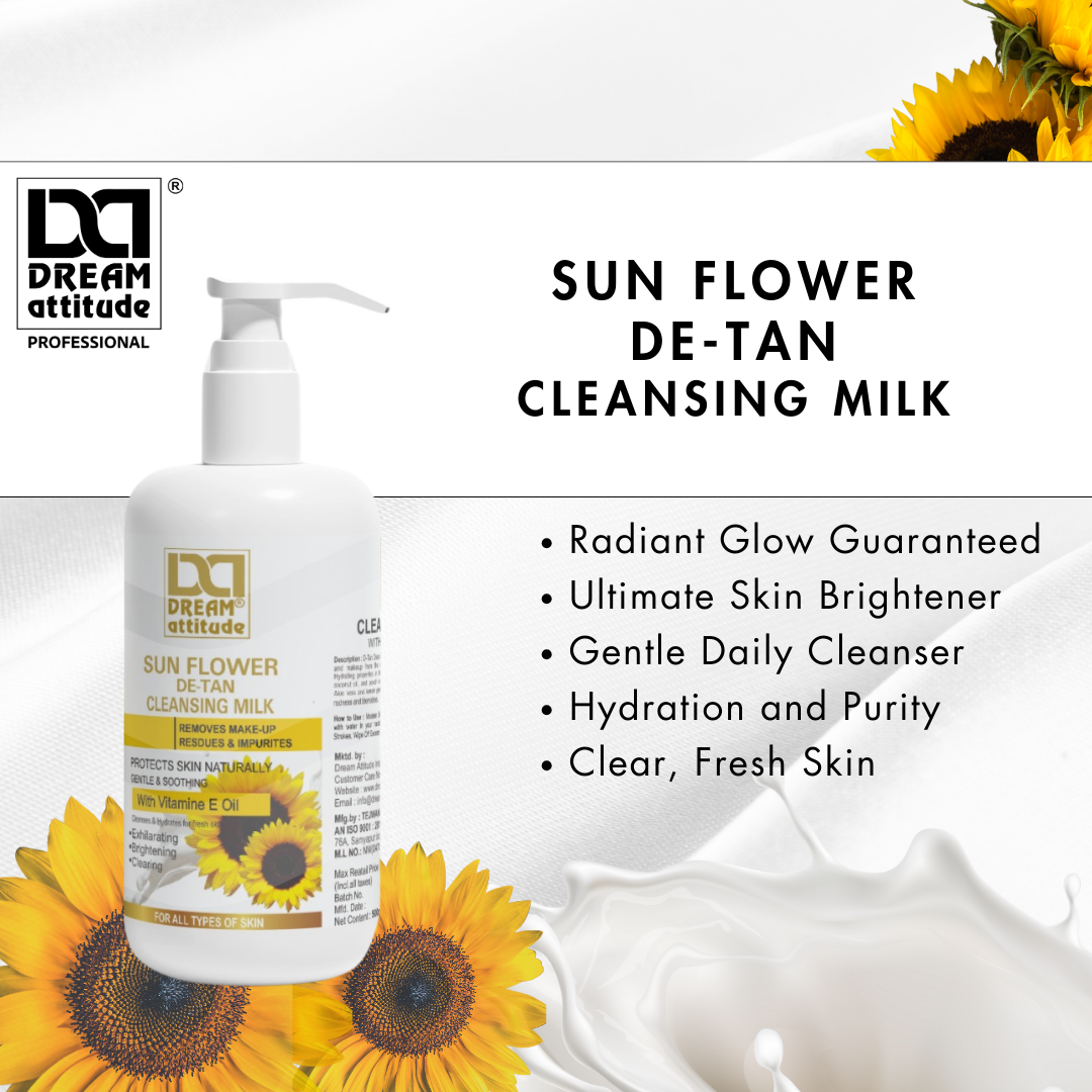 SUNFLOWER  DE-TAN CLEANSING MILK [900ML] [500ML] - Image 9 - DREAM Attitude