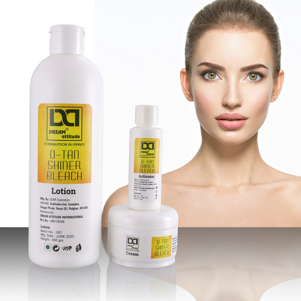 Unveil a Naturally Glowing Complexion with DE-TAN SHINER BLEACH [600GM] [250GM] [40GM] - Image 2 - DREAM Attitude